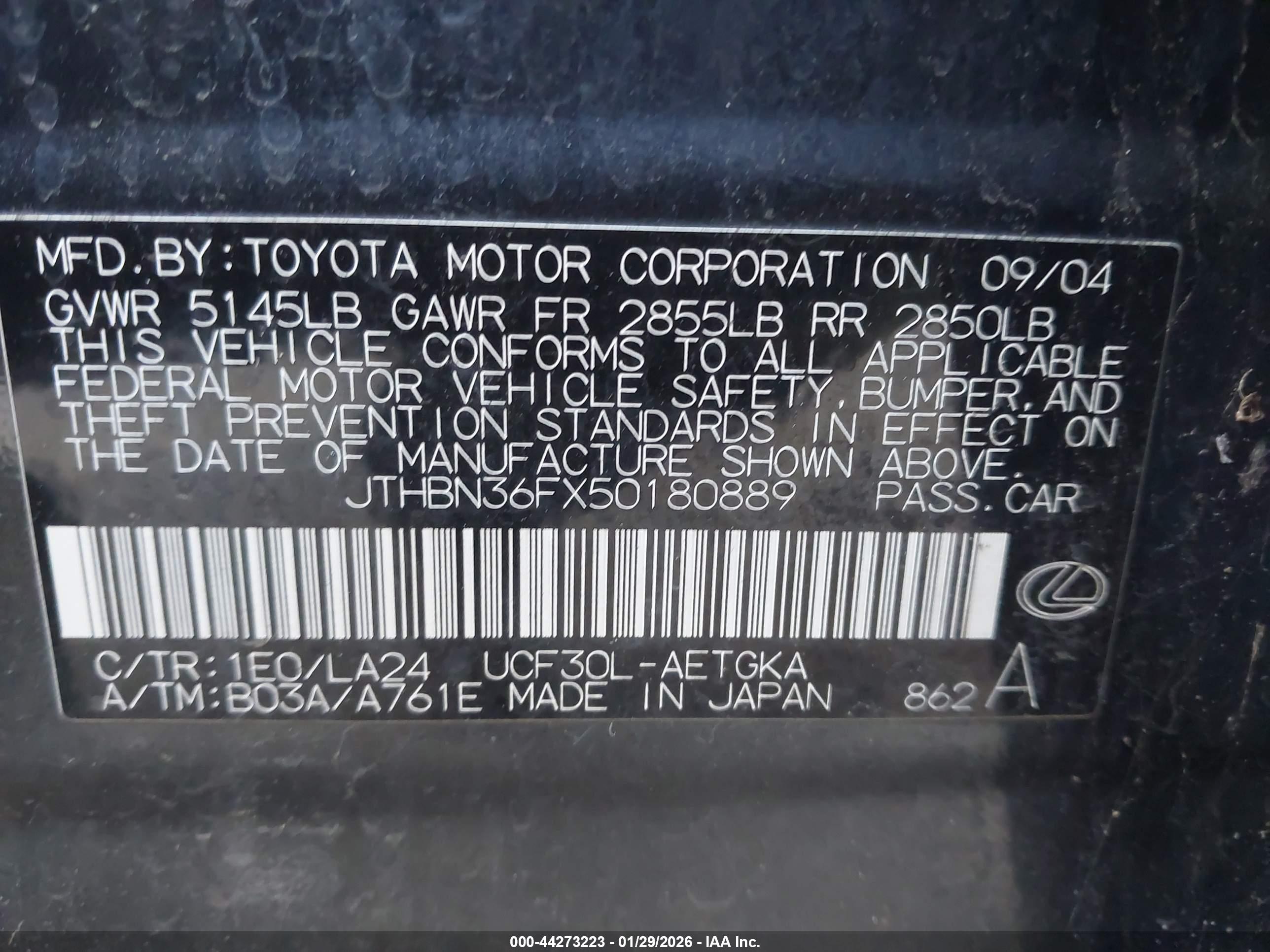 LEXUS LS image 9