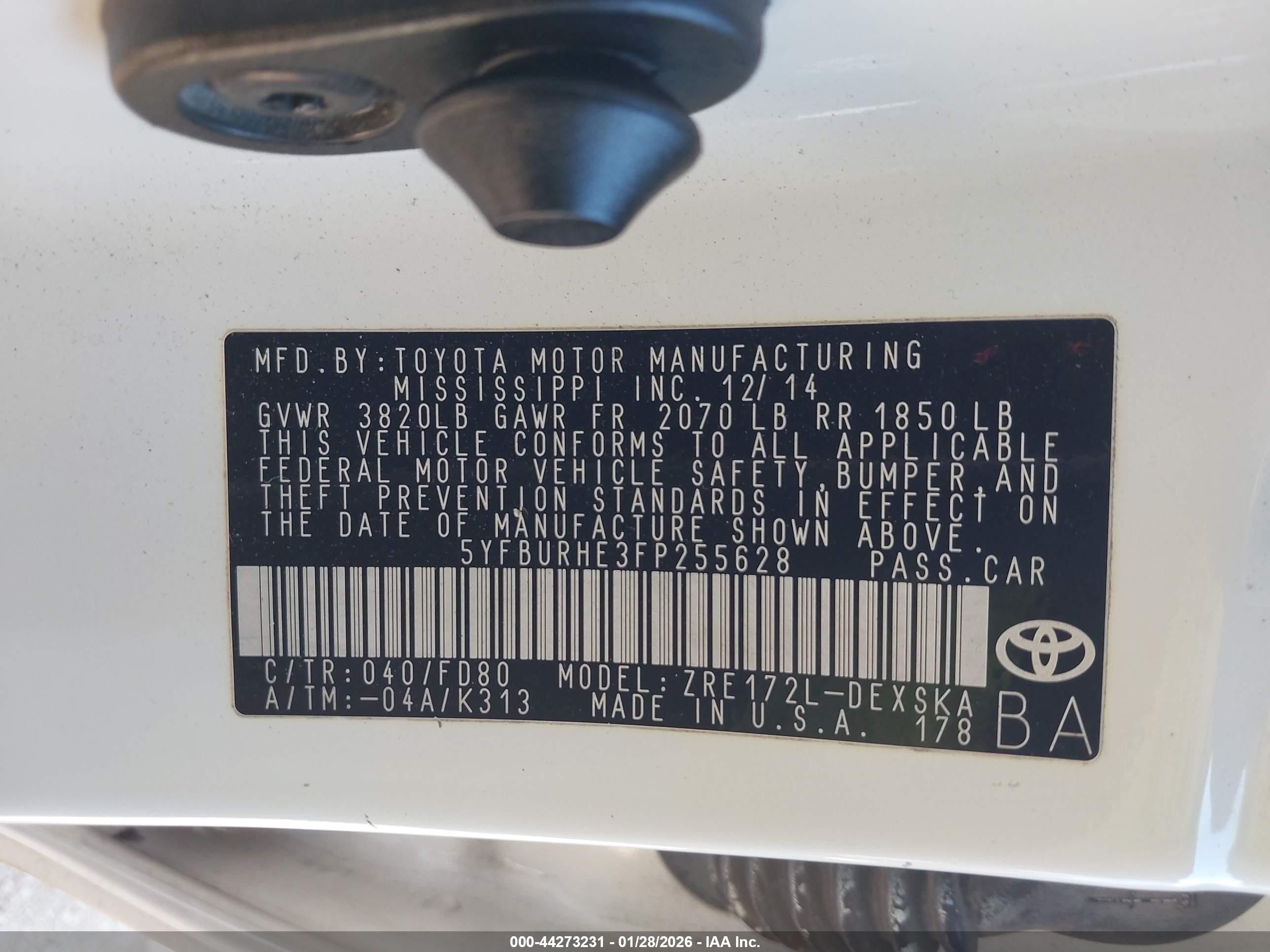 TOYOTA COROLLA image 9