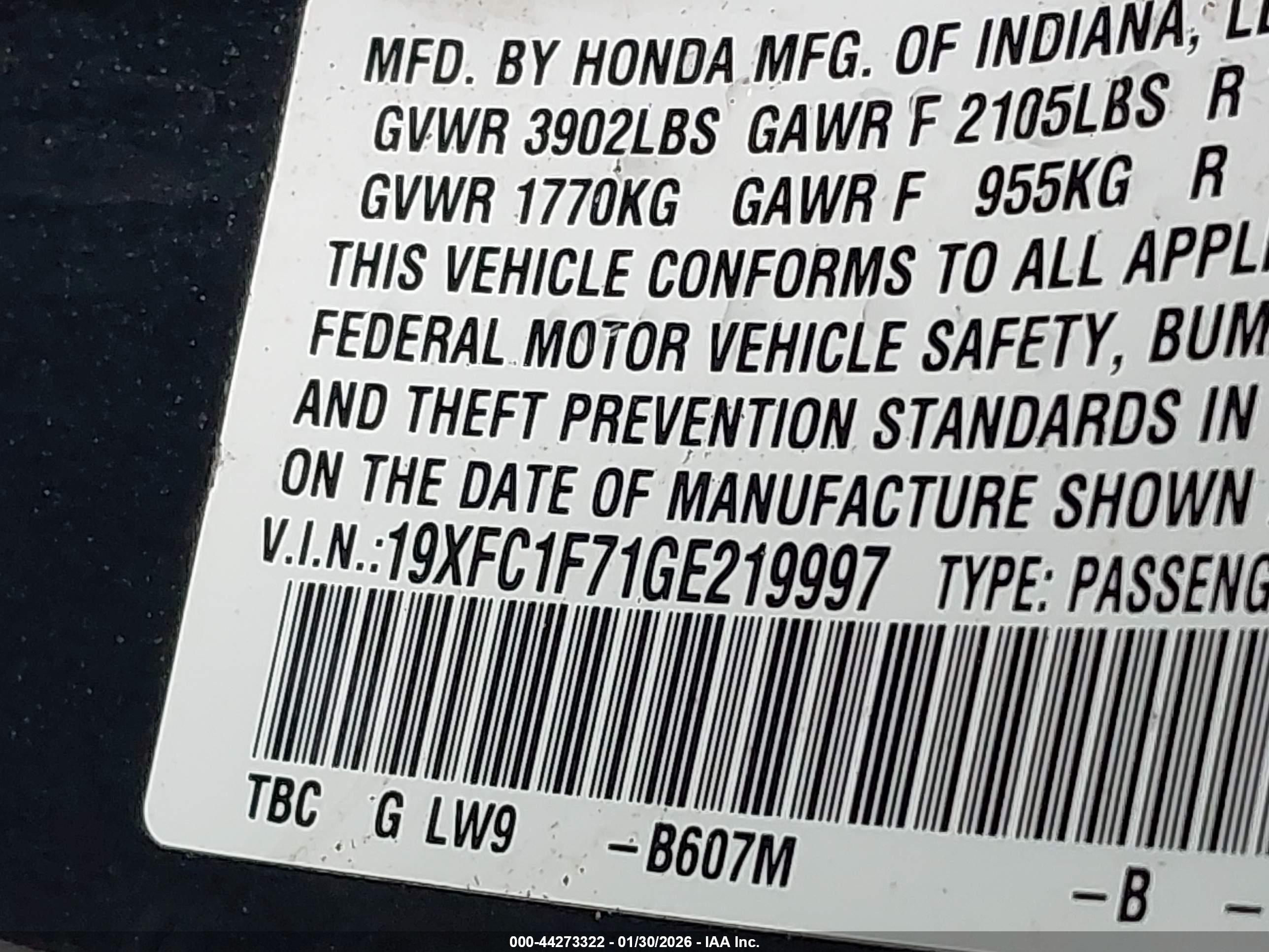 HONDA CIVIC image 9