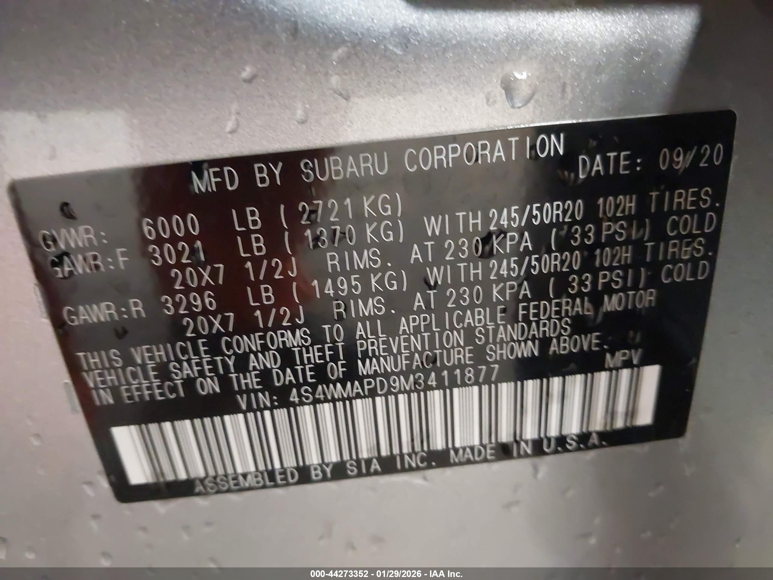 SUBARU ASCENT image 9