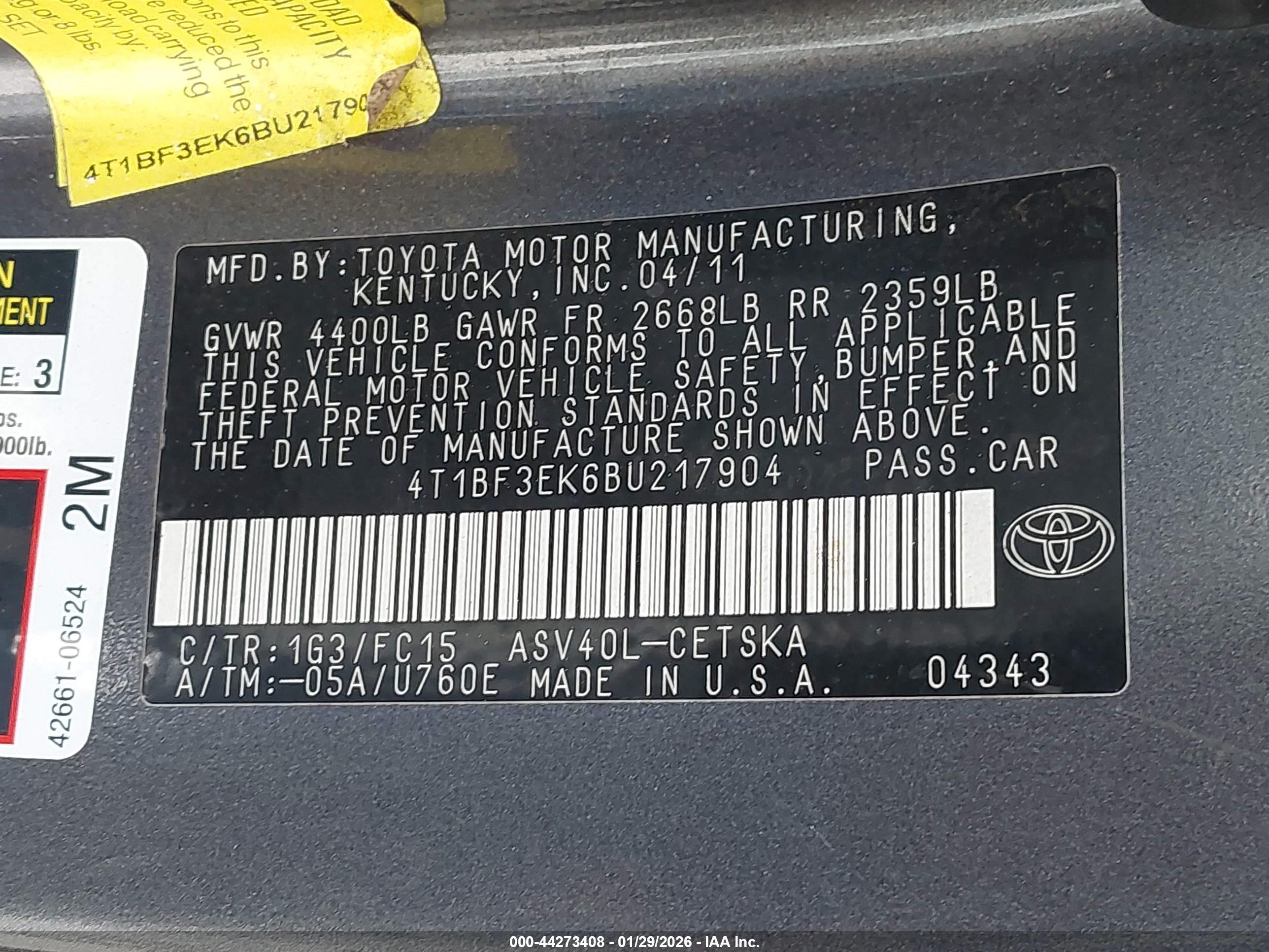 TOYOTA CAMRY image 9