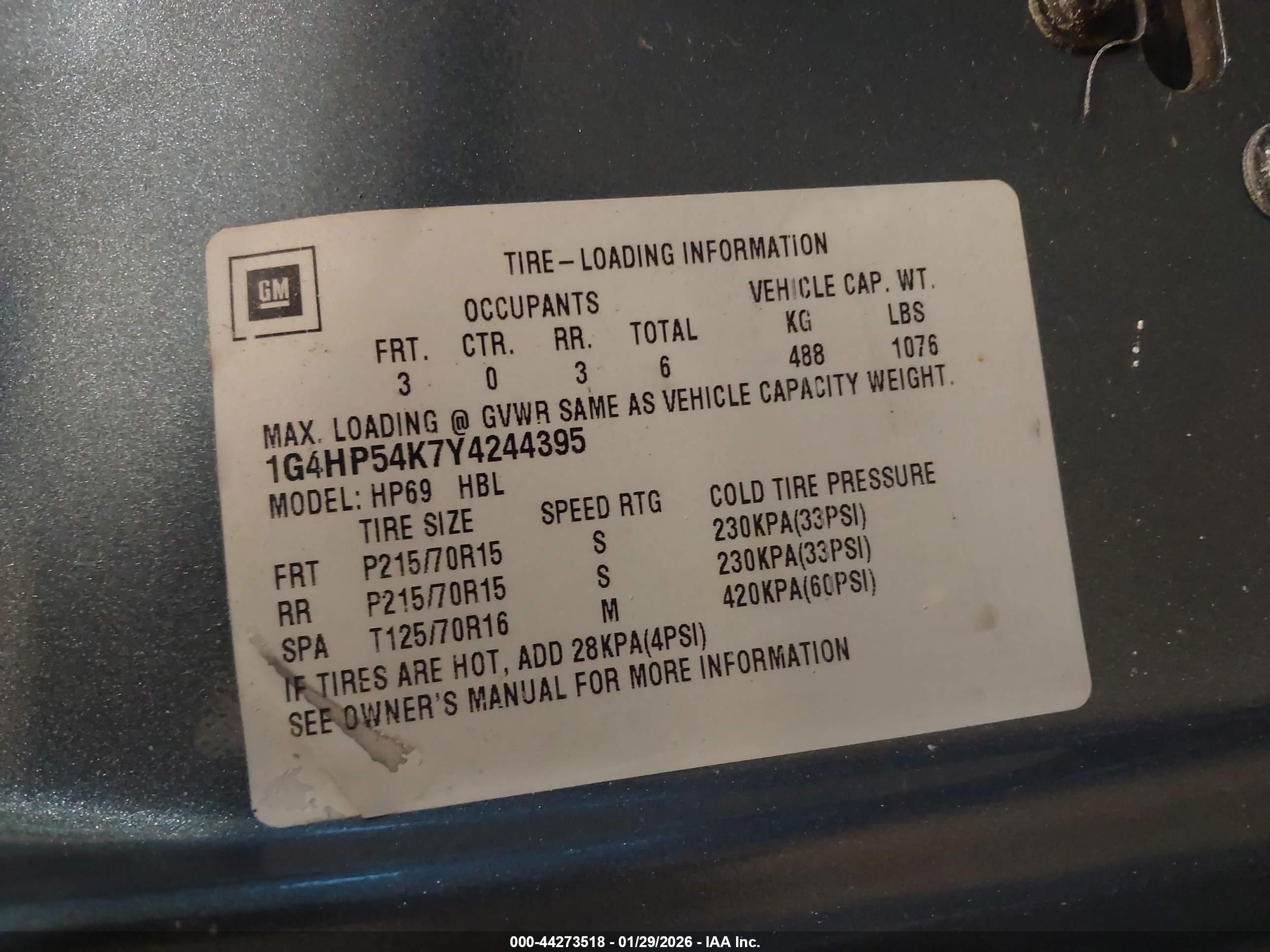 BUICK LESABRE image 9