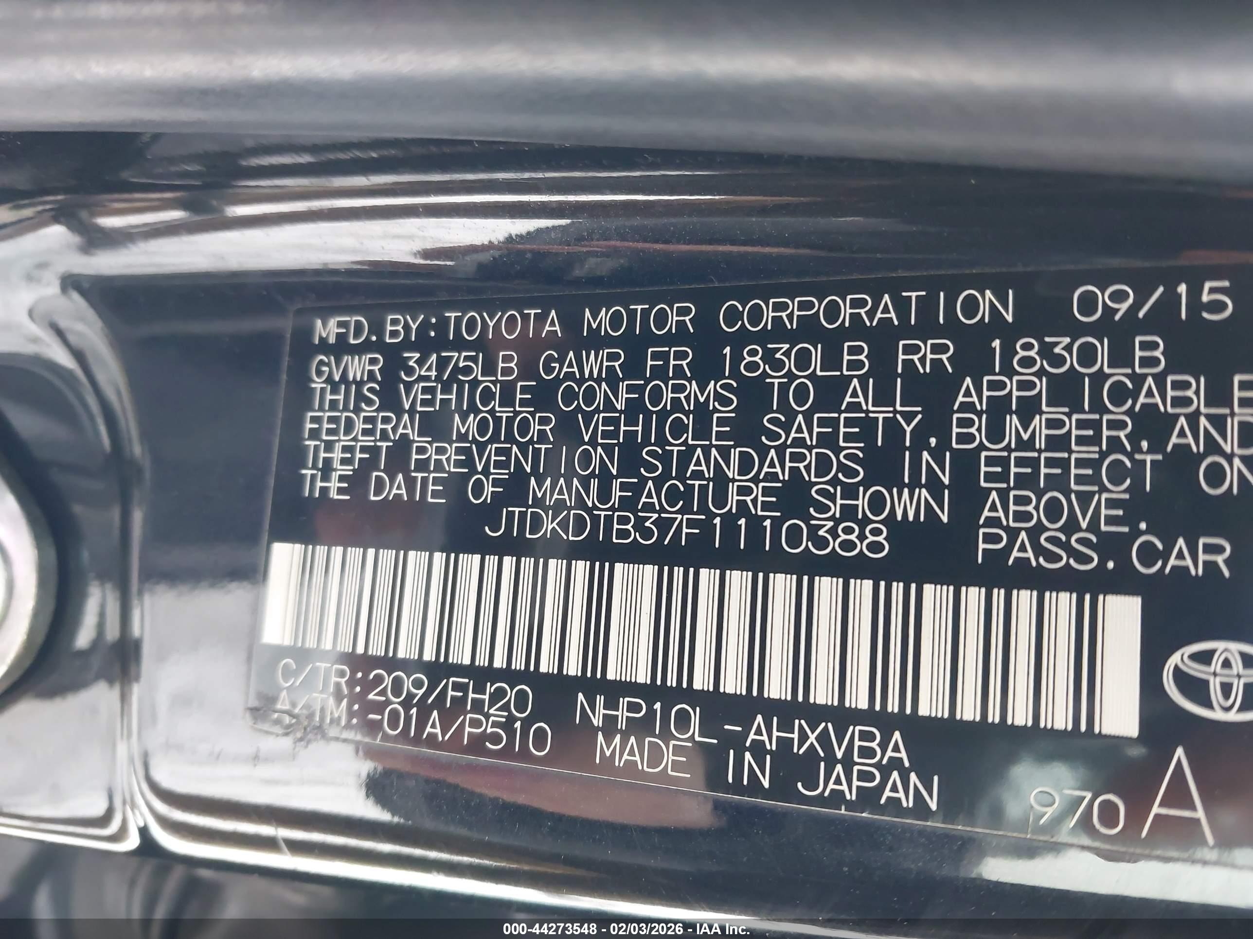 TOYOTA PRIUS image 9