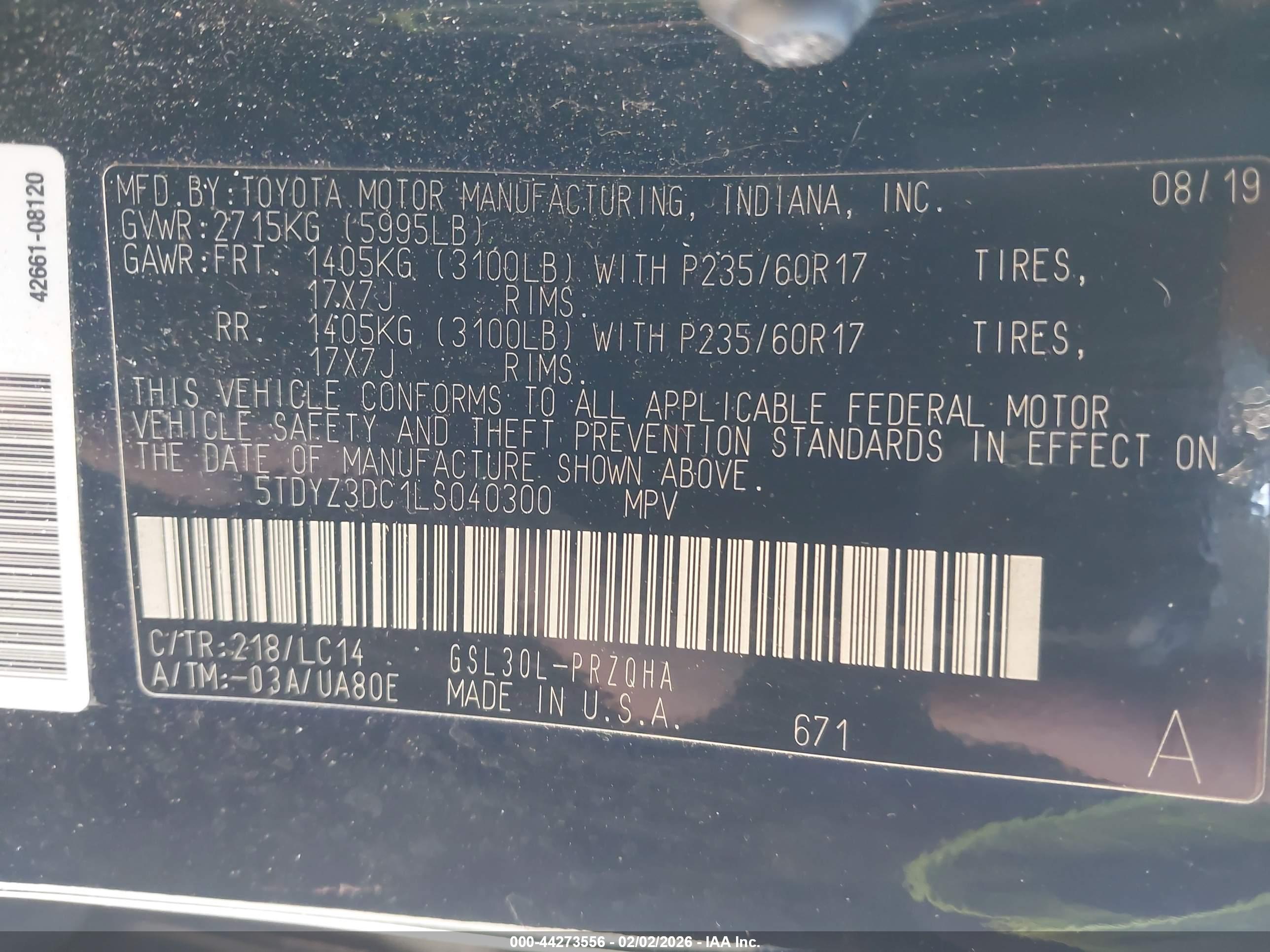 TOYOTA SIENNA image 9