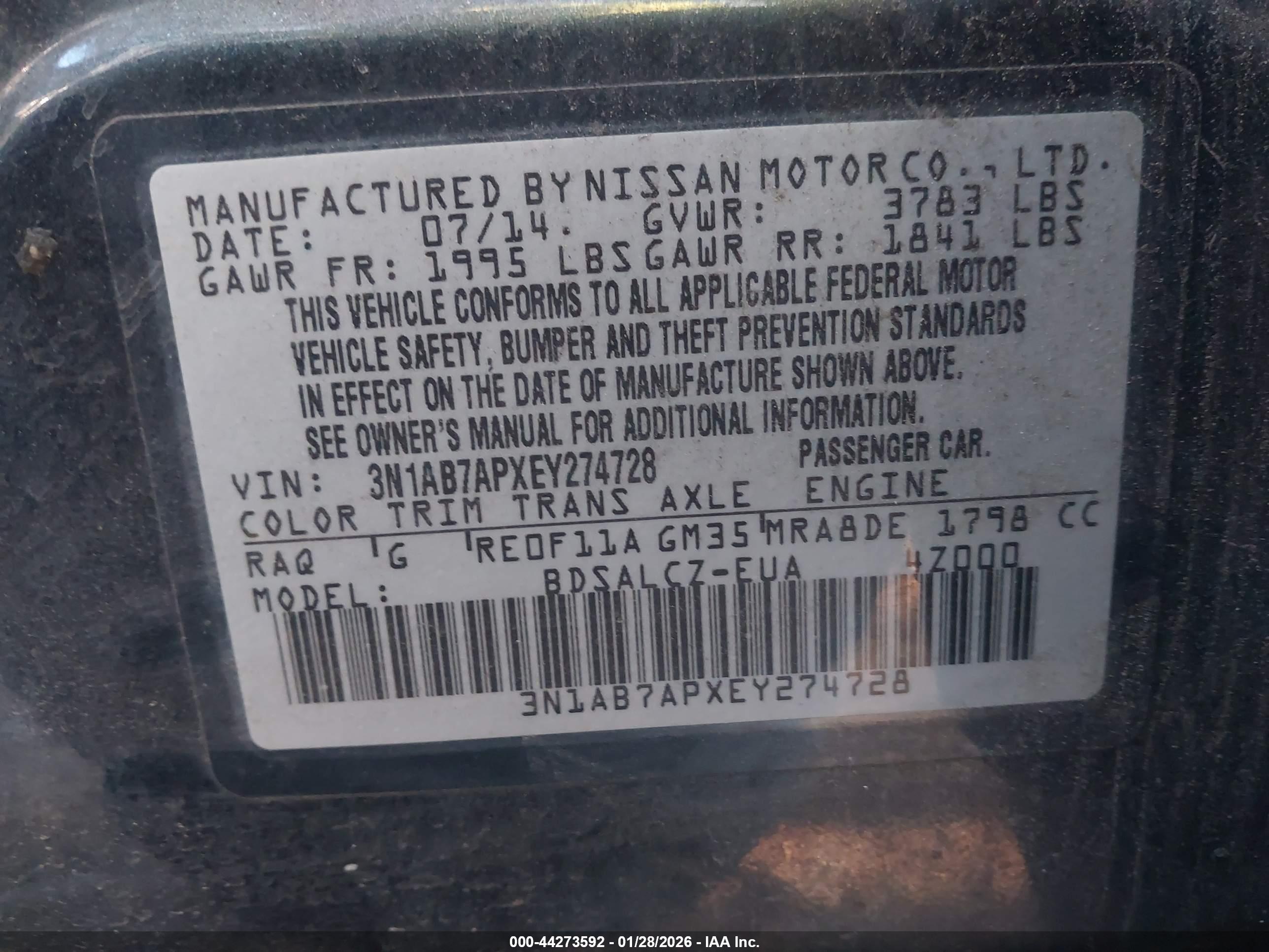 NISSAN SENTRA image 9
