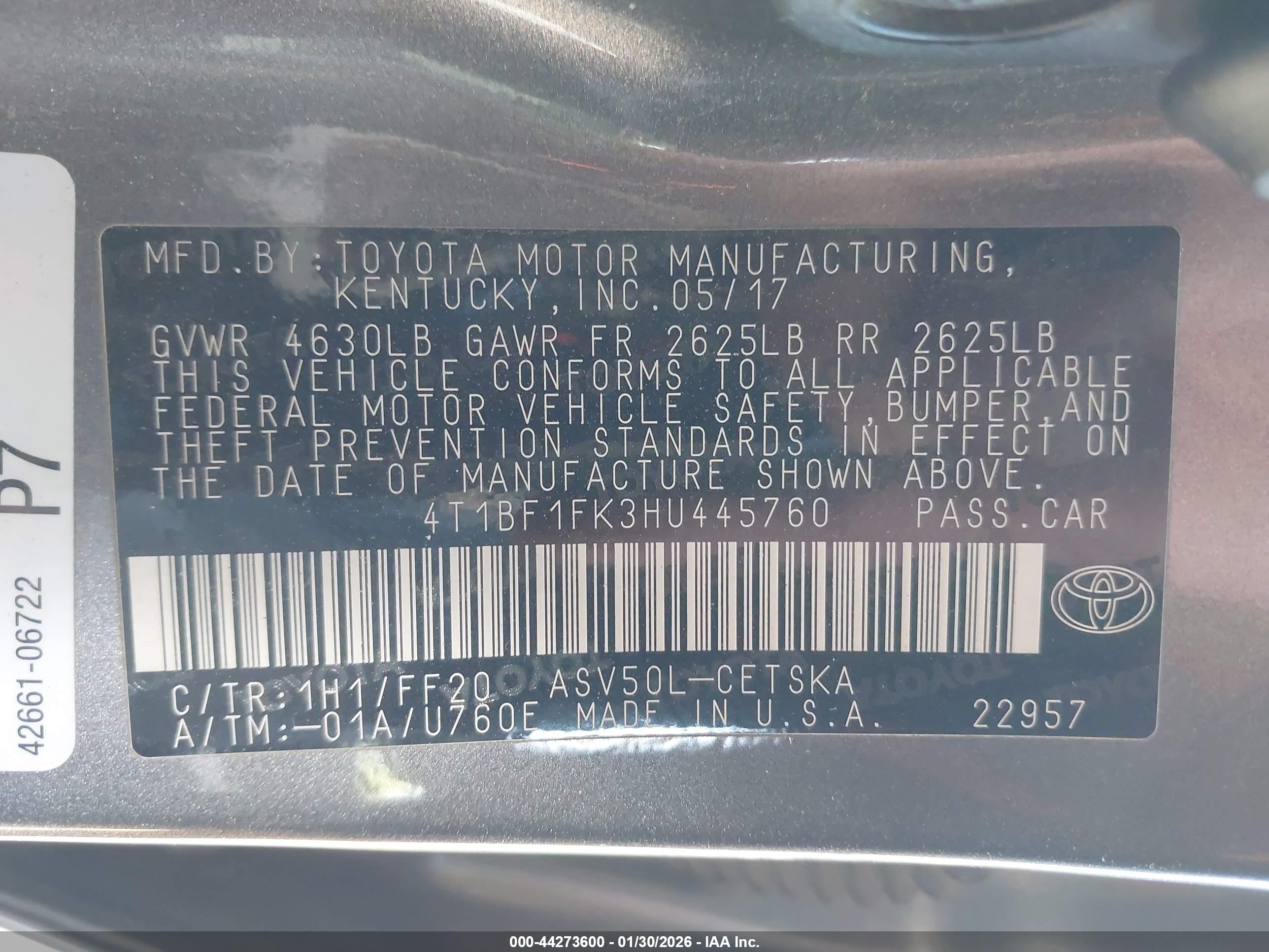 TOYOTA CAMRY image 9