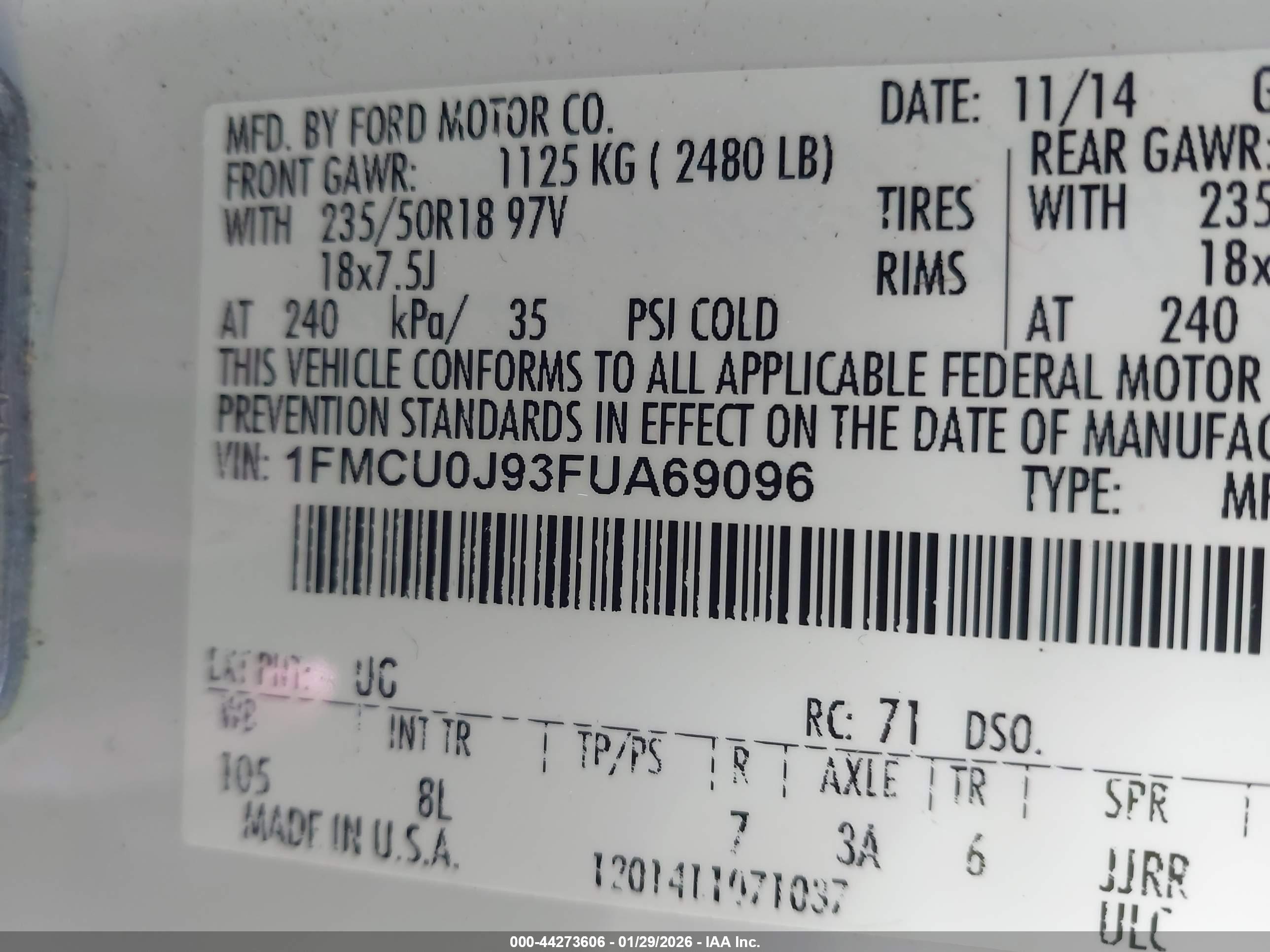 FORD ESCAPE image 9