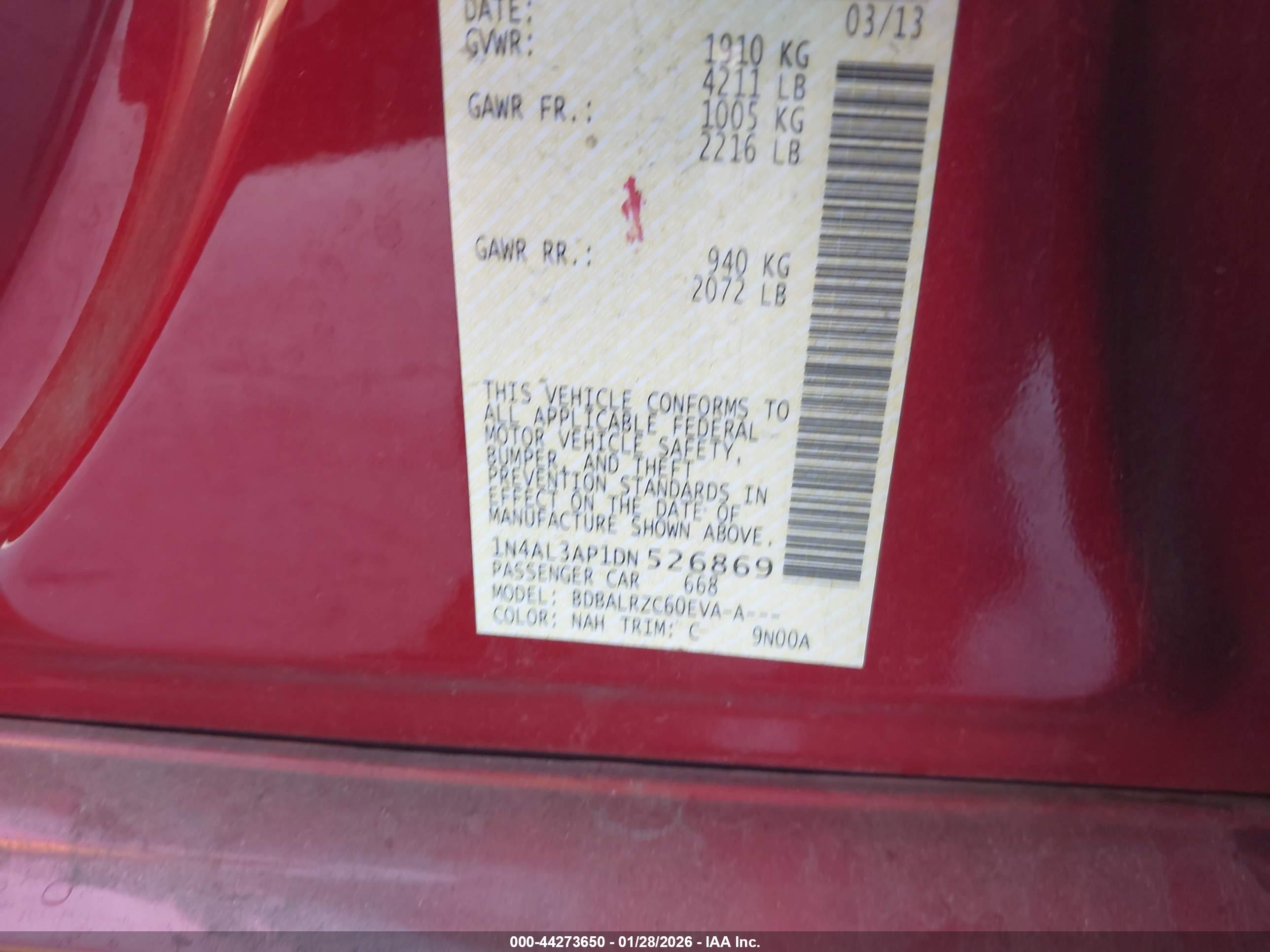 NISSAN ALTIMA image 9