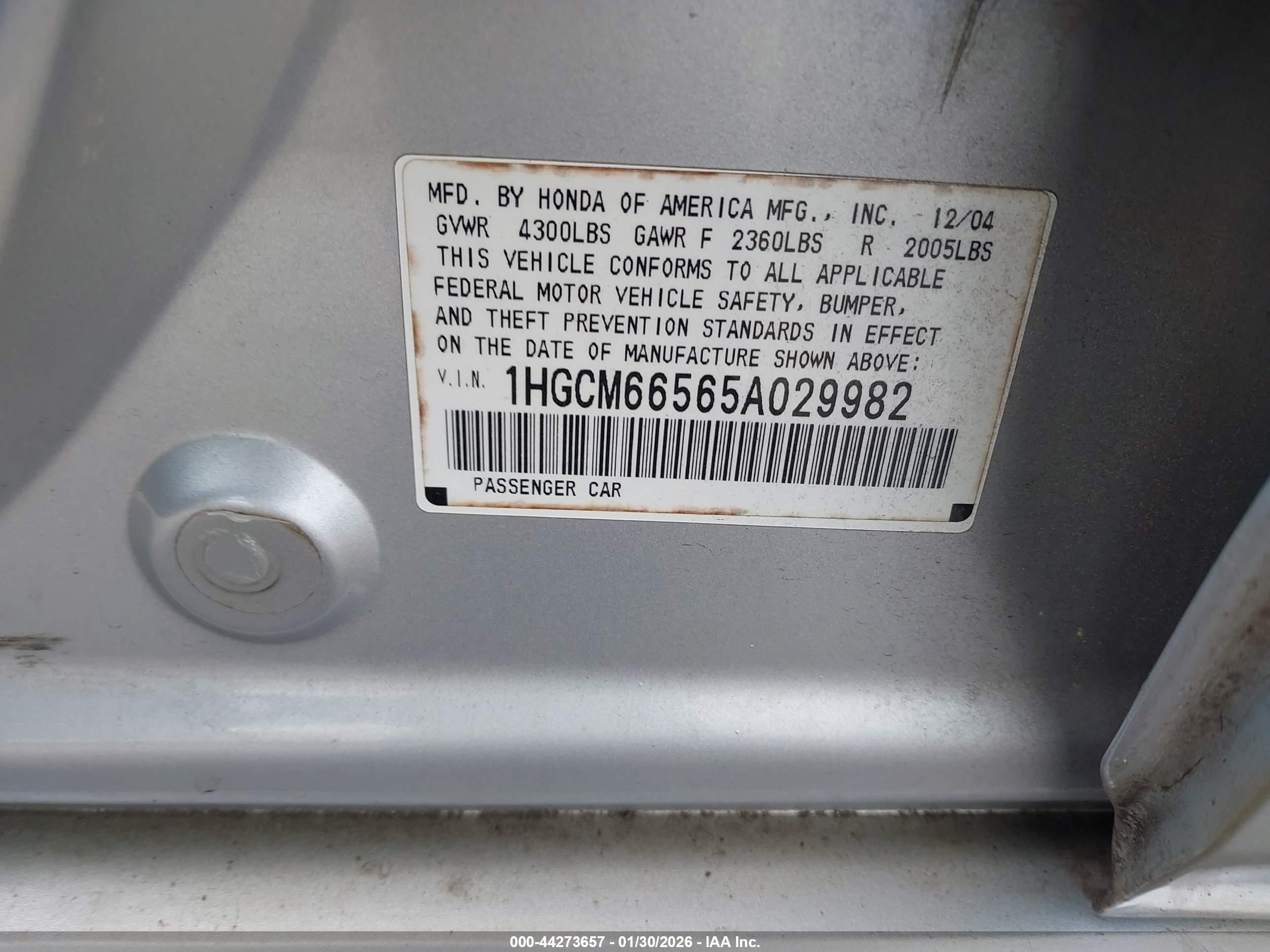 HONDA ACCORD image 9