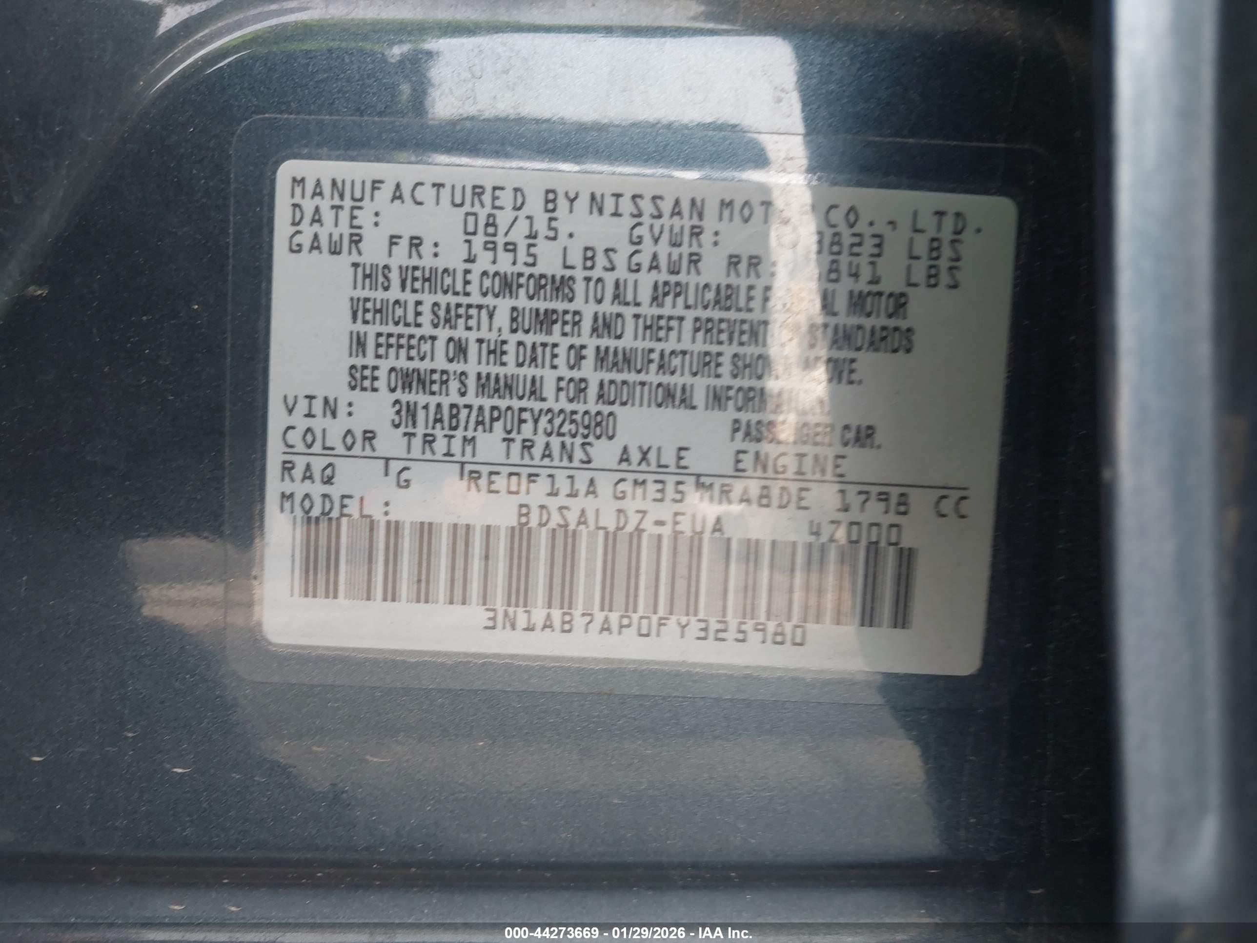 NISSAN SENTRA image 9