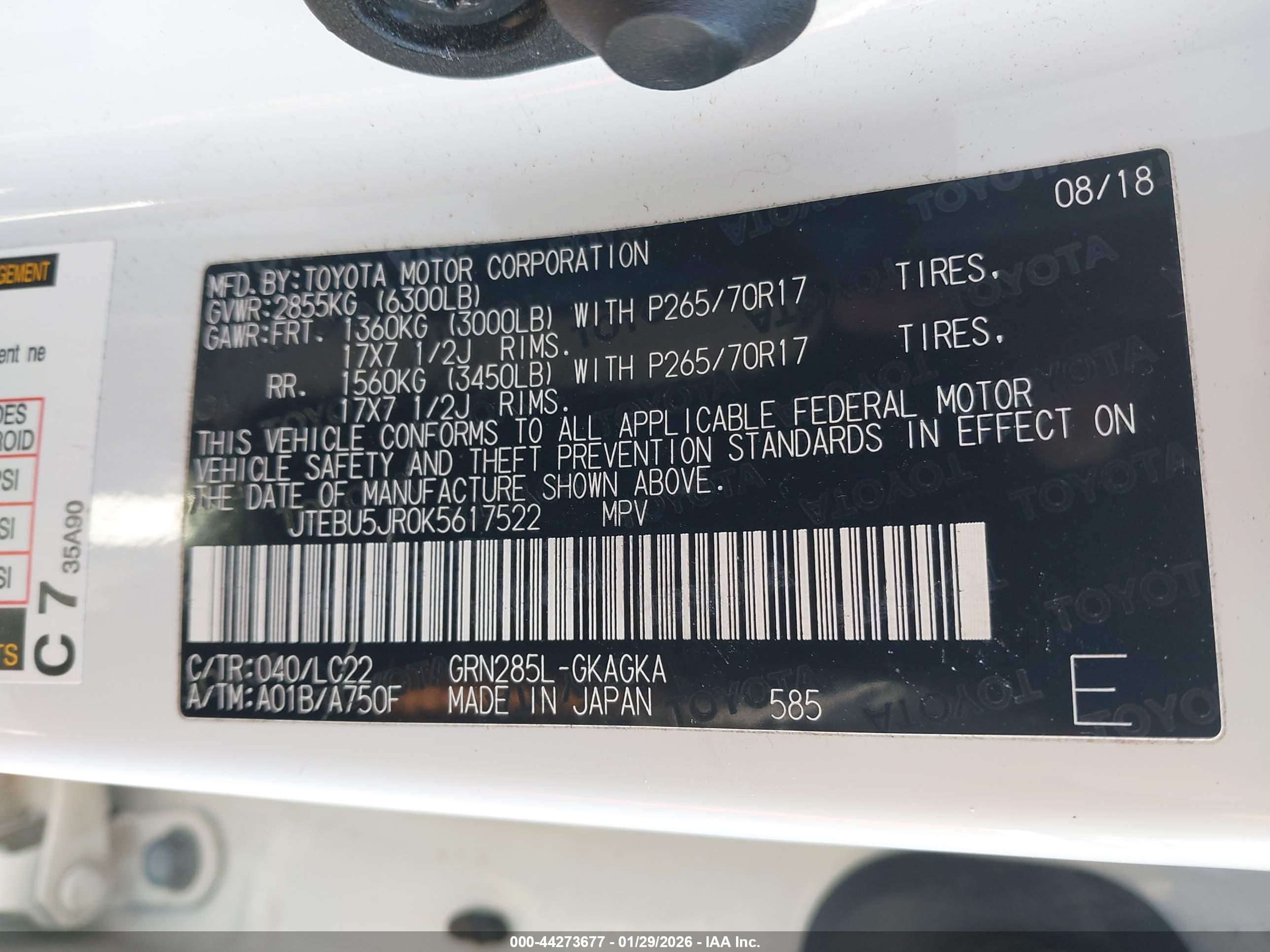 TOYOTA 4RUNNER image 9