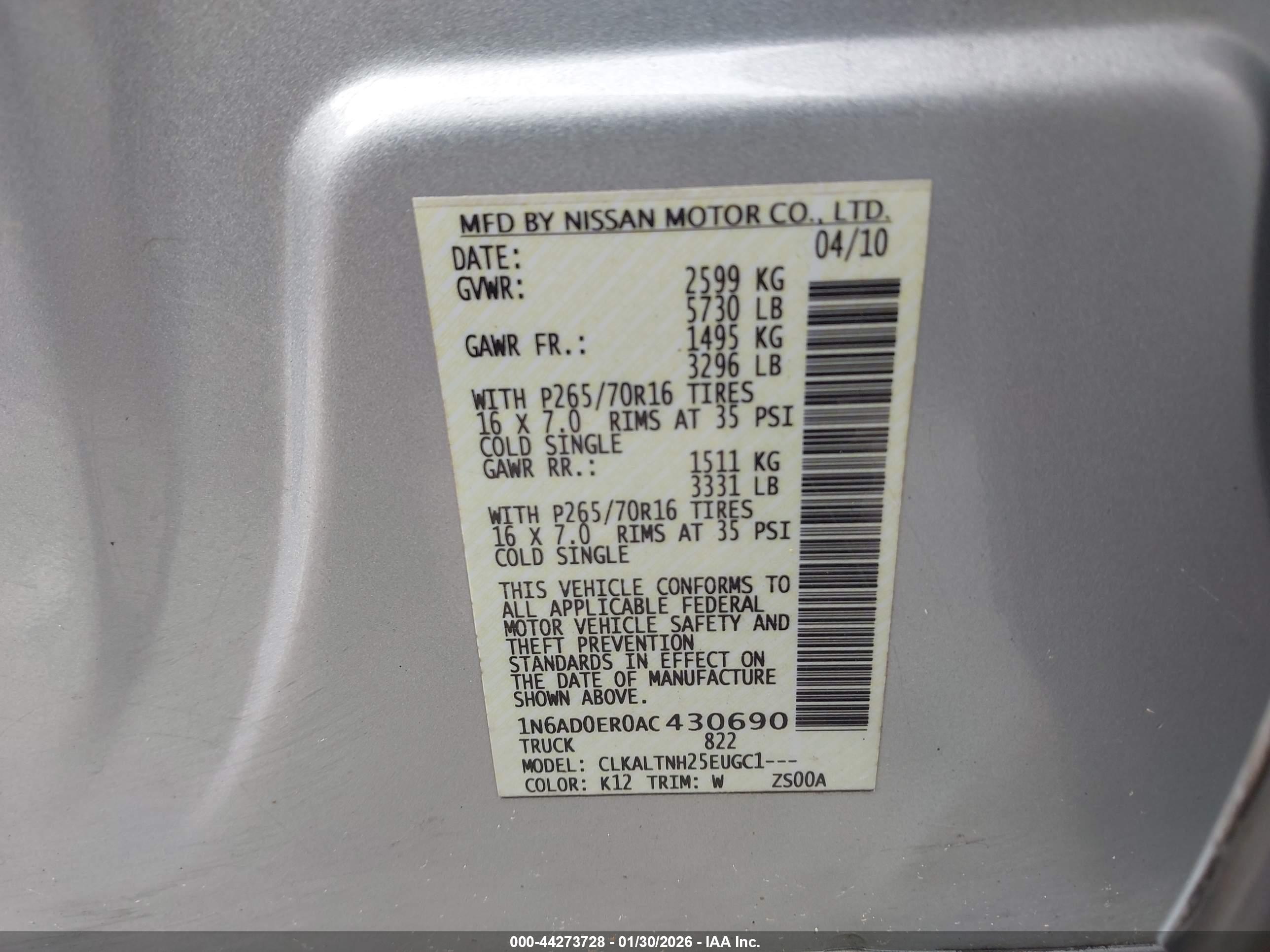 NISSAN FRONTIER image 9