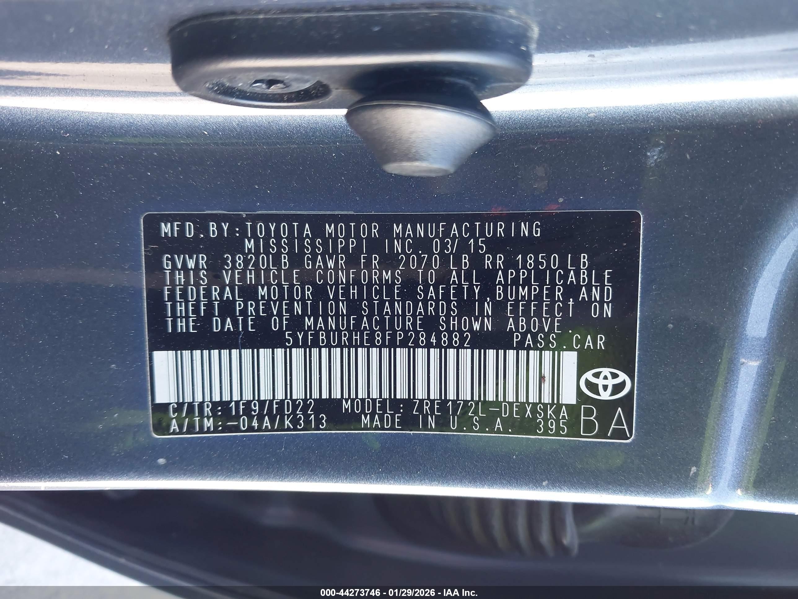 TOYOTA COROLLA image 9
