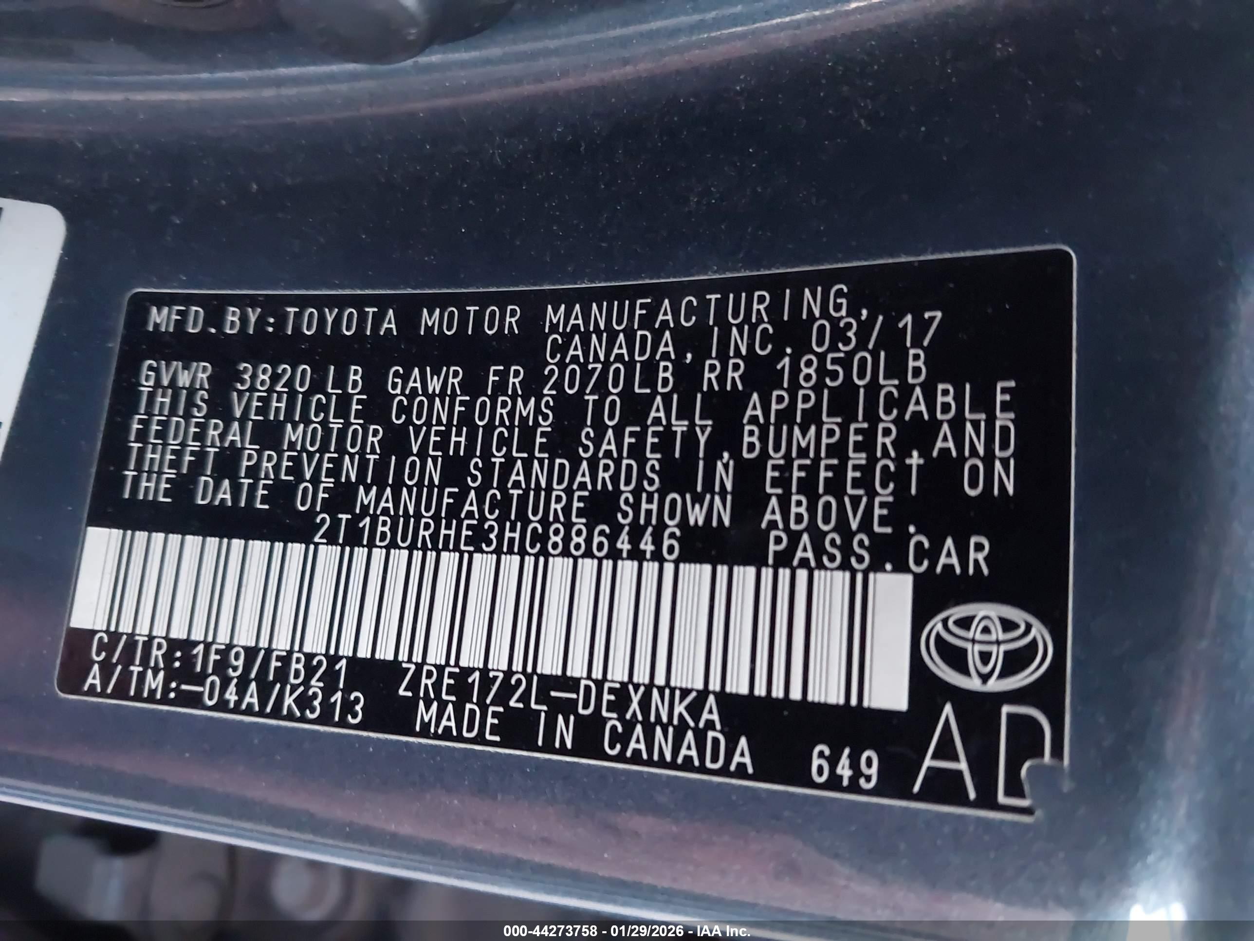 TOYOTA COROLLA image 9