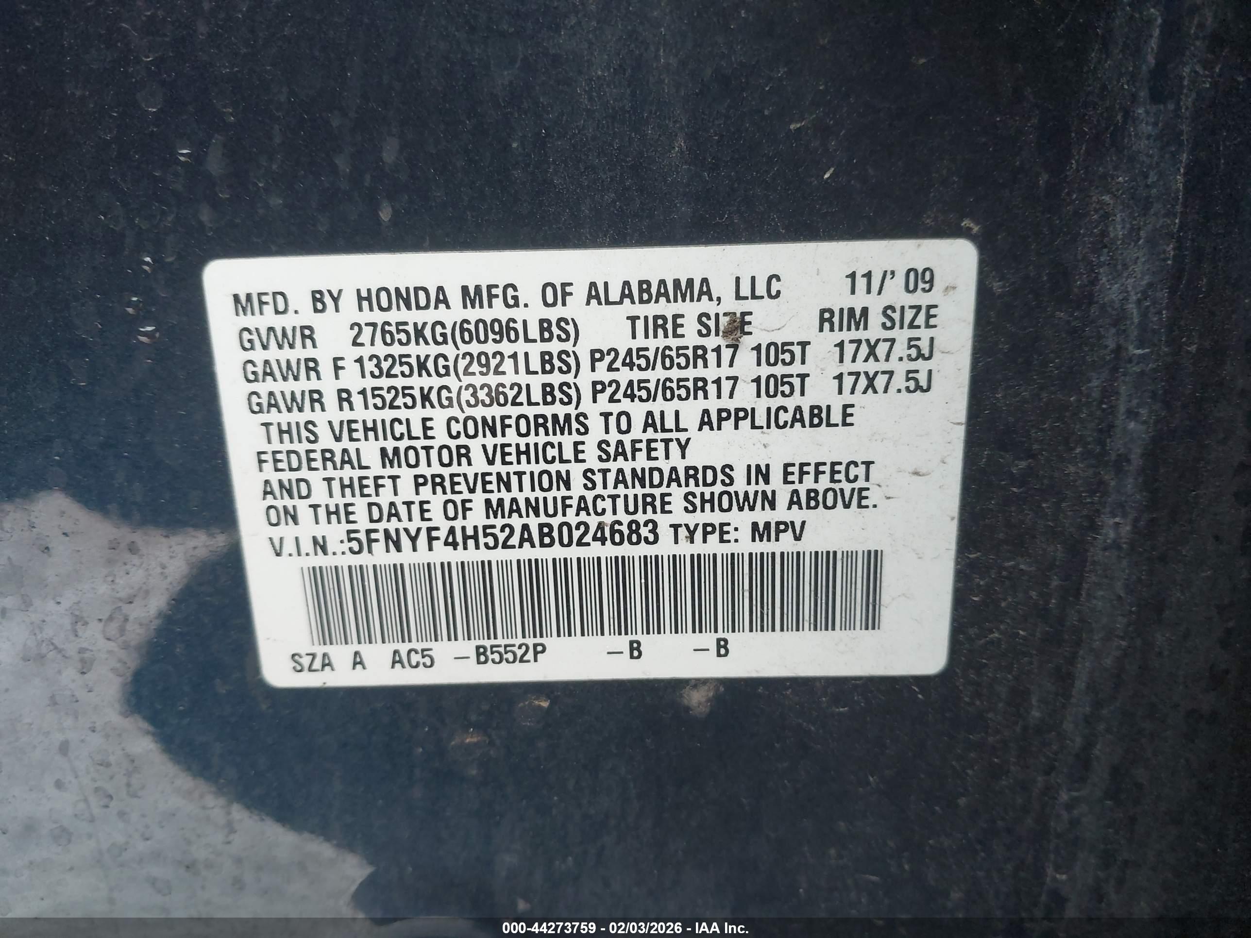 HONDA PILOT image 9