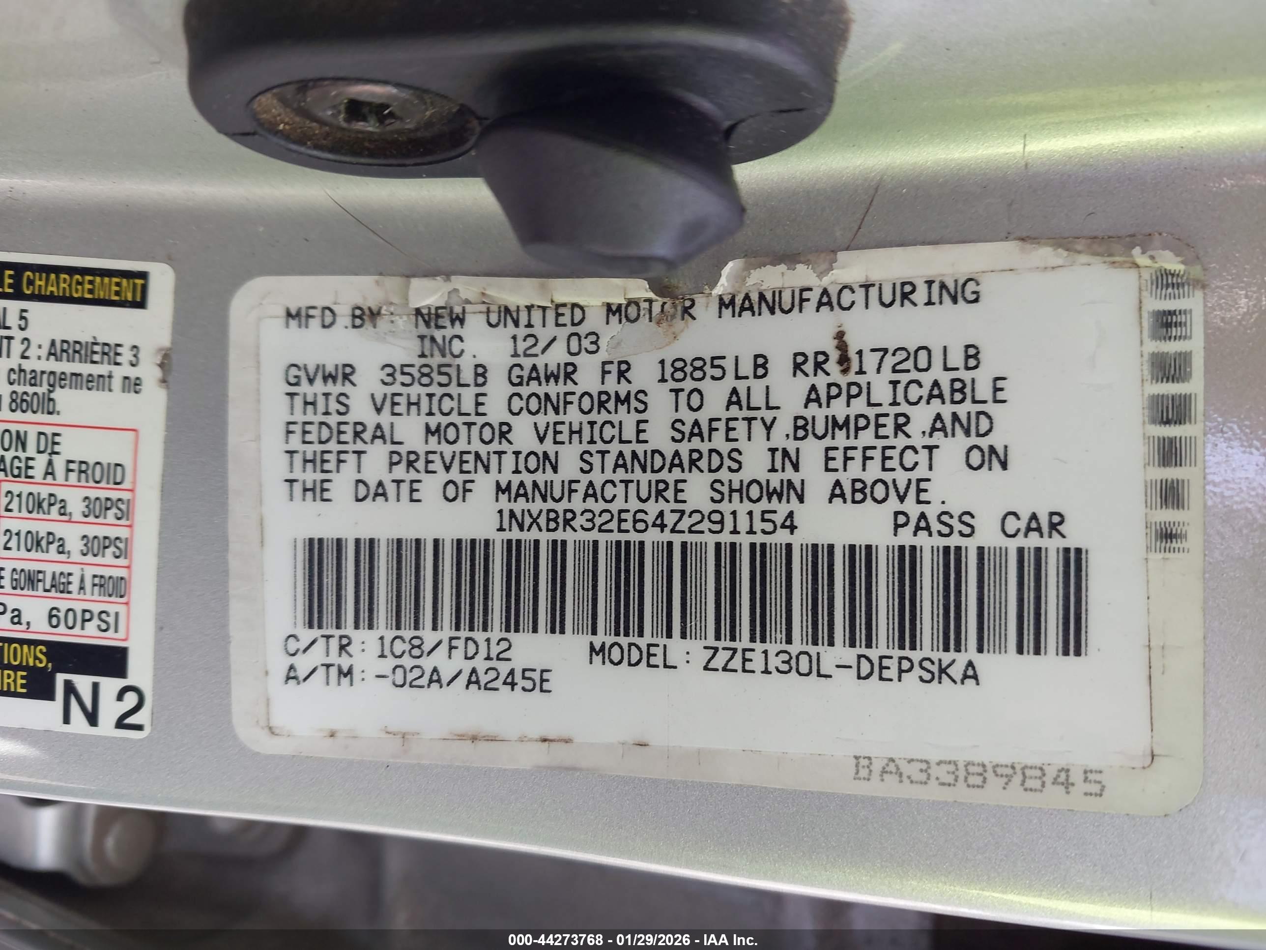 TOYOTA COROLLA image 9