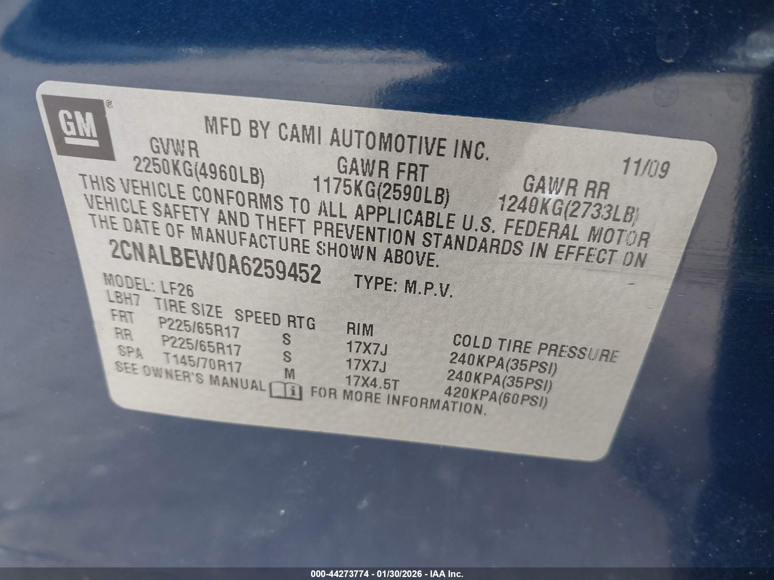 CHEVROLET EQUINOX image 9
