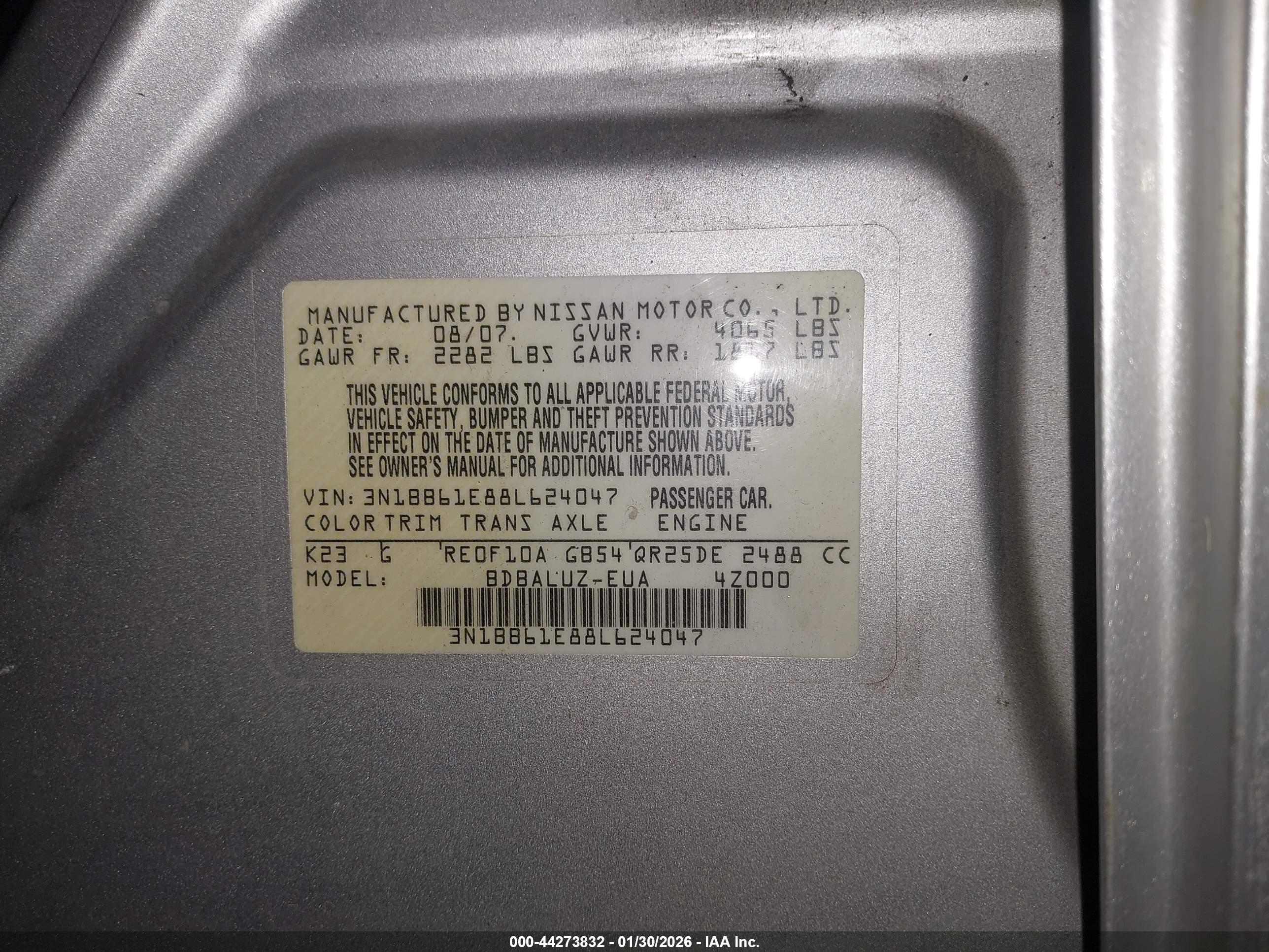 NISSAN SENTRA image 9