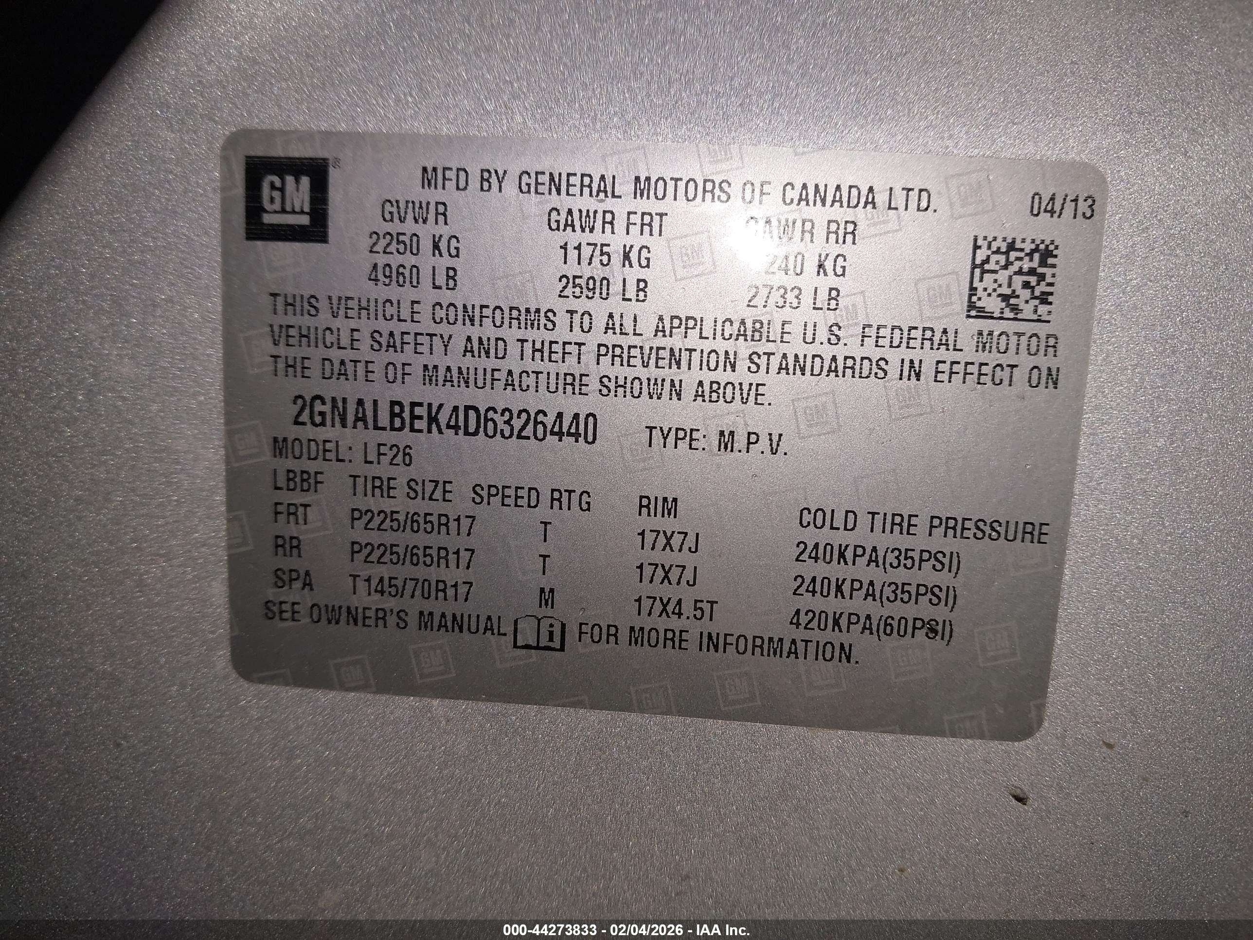 CHEVROLET EQUINOX image 9