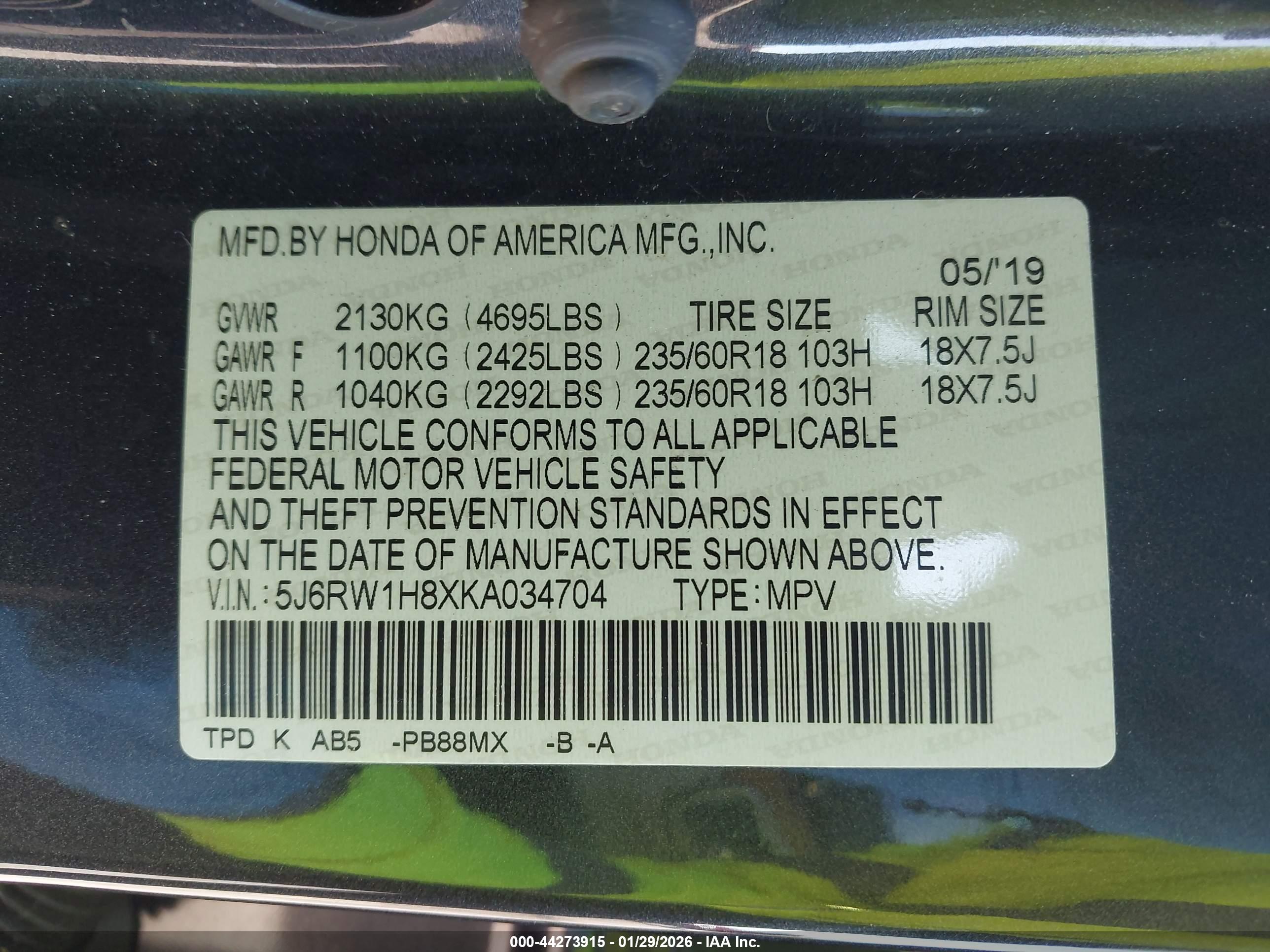 HONDA CR-V image 9
