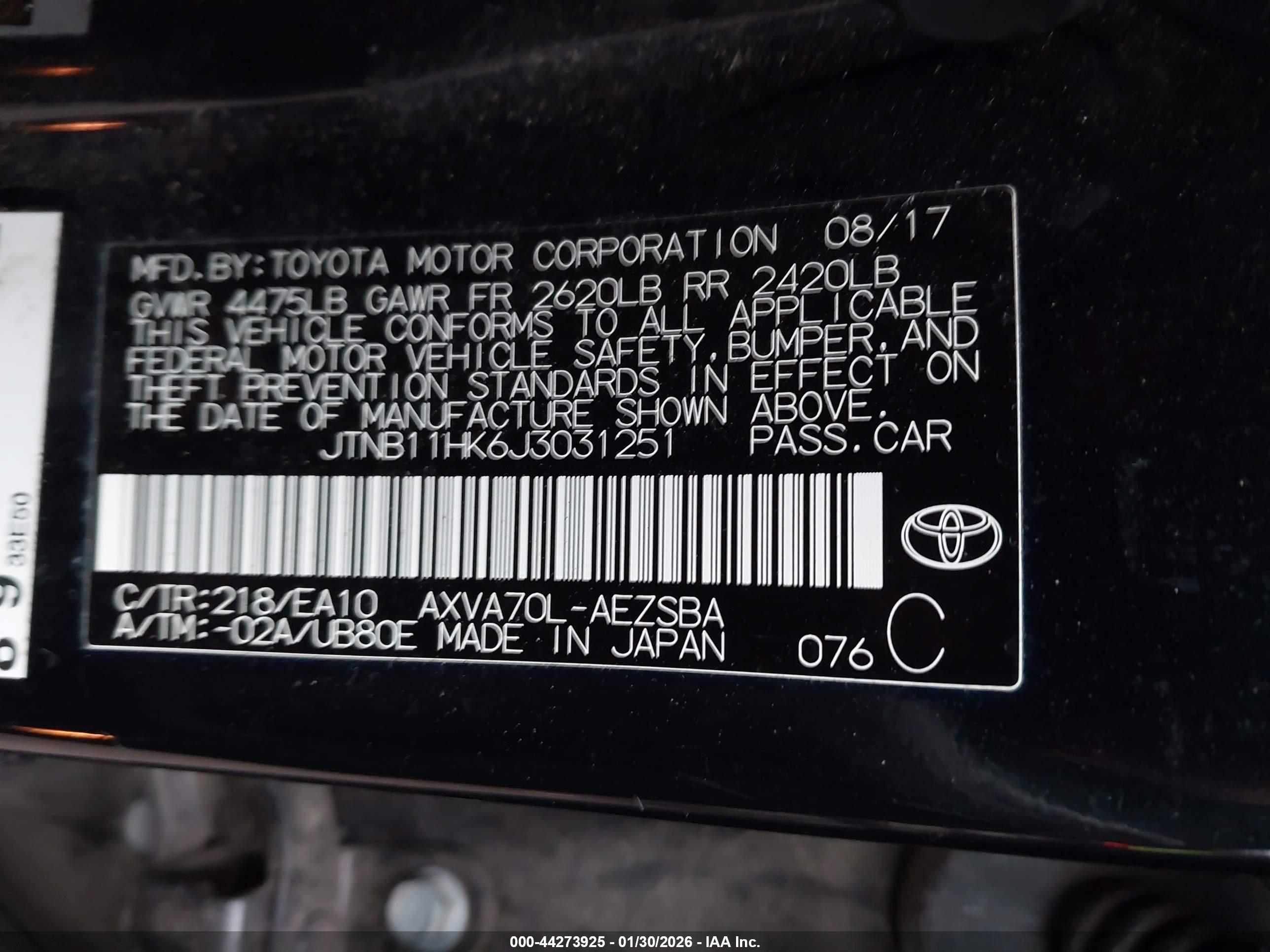 TOYOTA CAMRY image 9