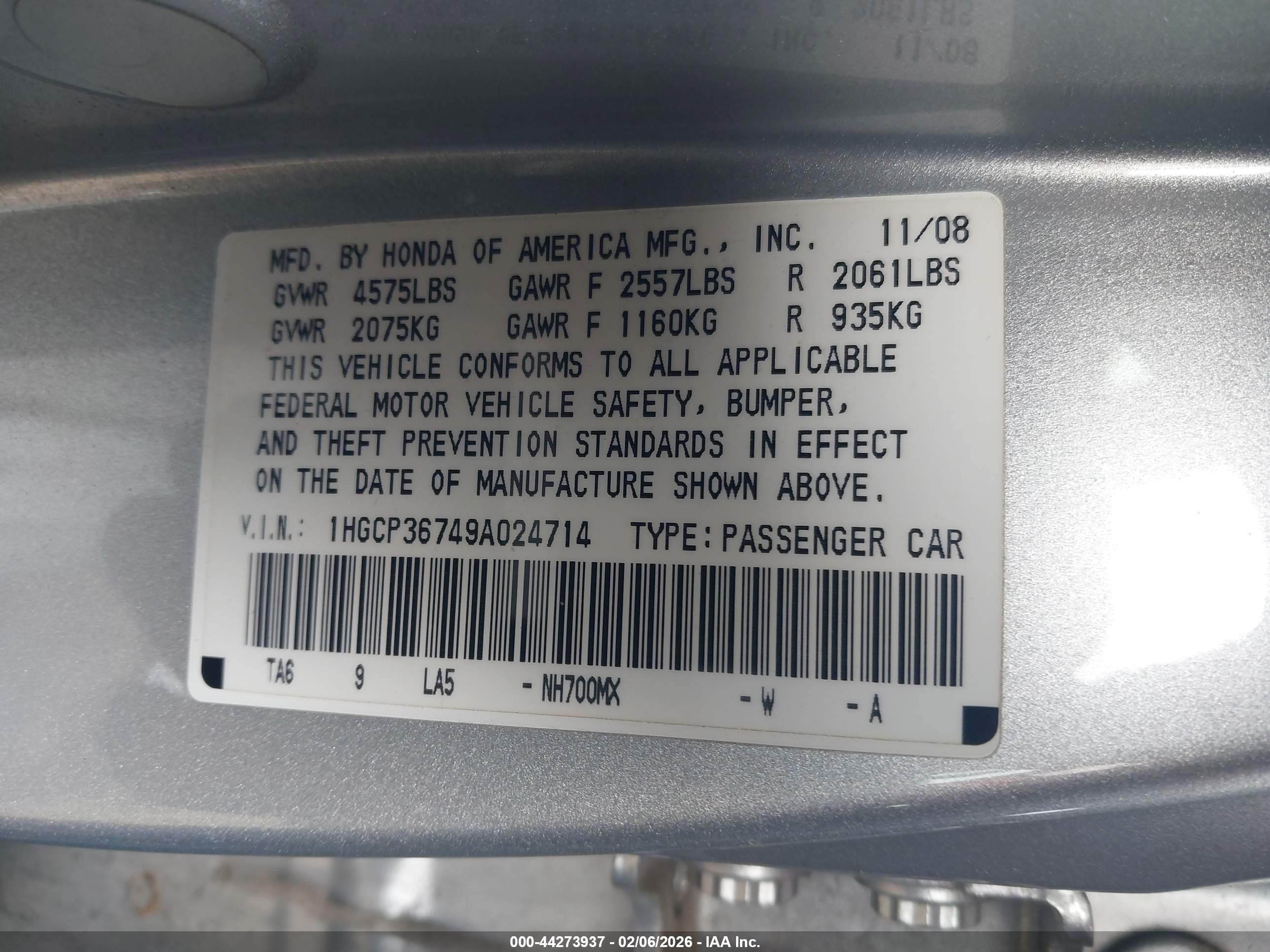 HONDA ACCORD image 9