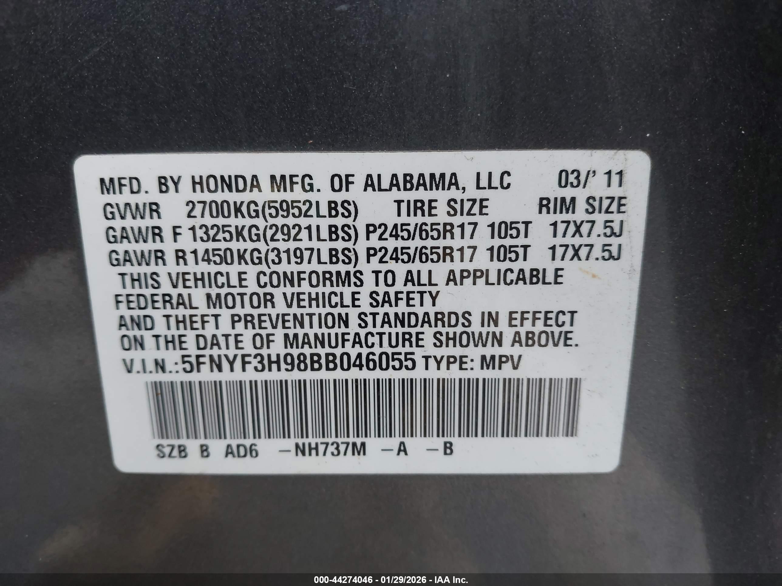 HONDA PILOT image 9