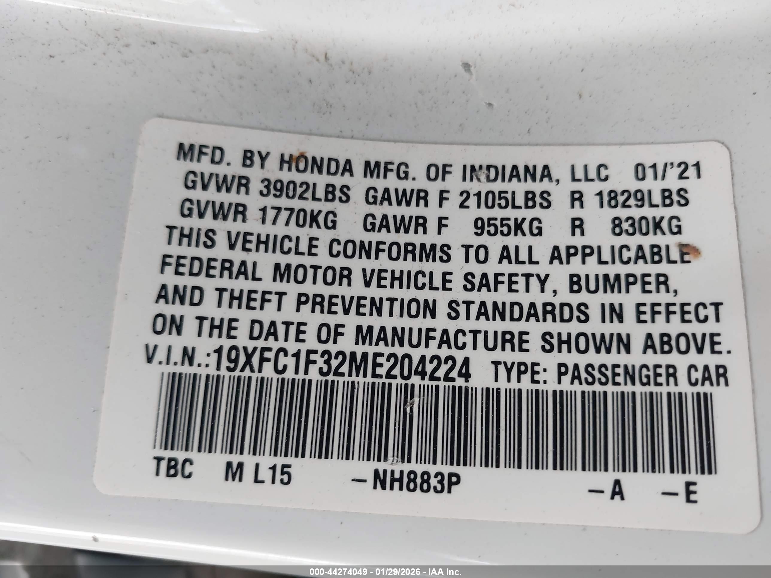 HONDA CIVIC image 9