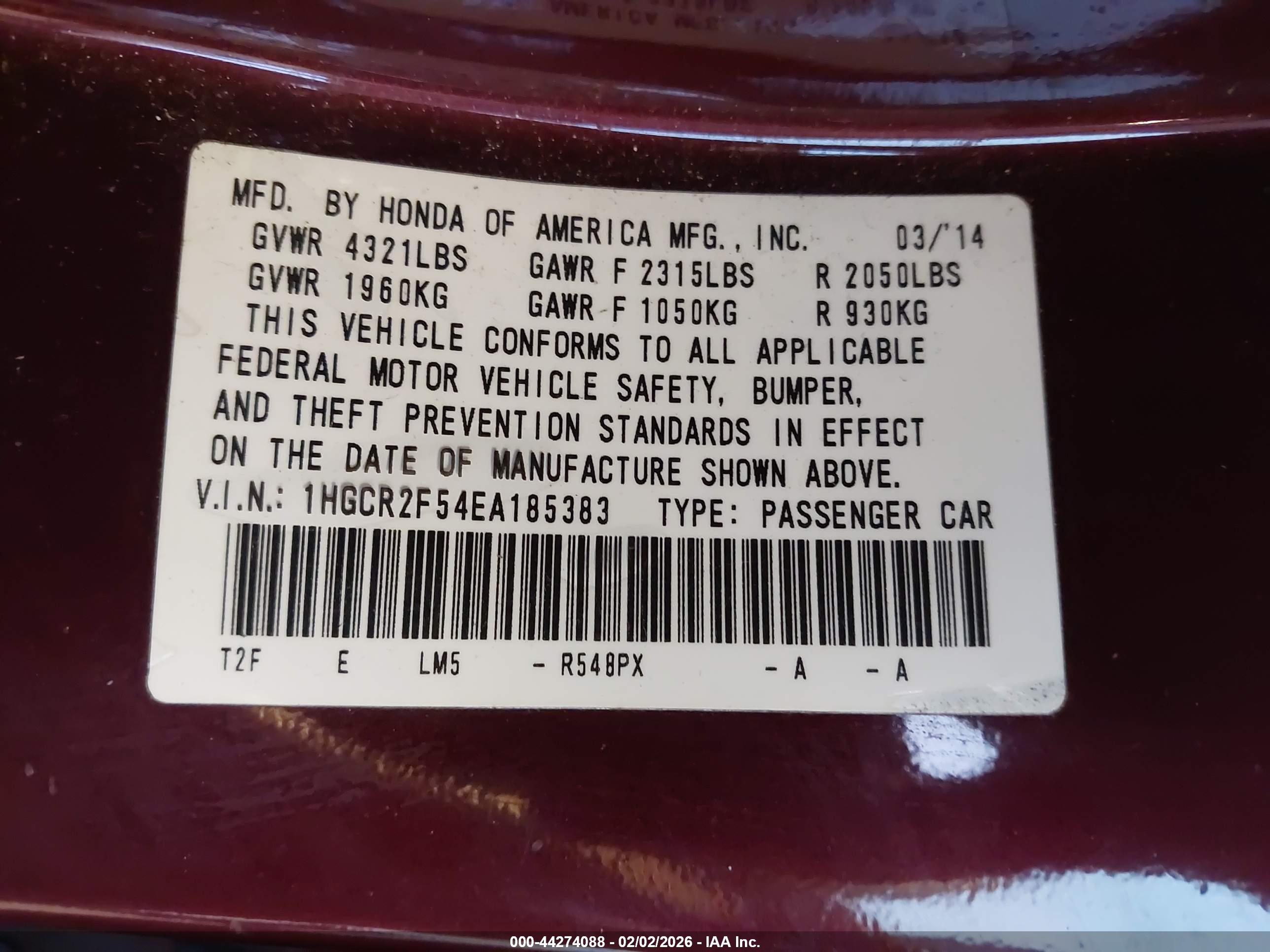HONDA ACCORD image 9