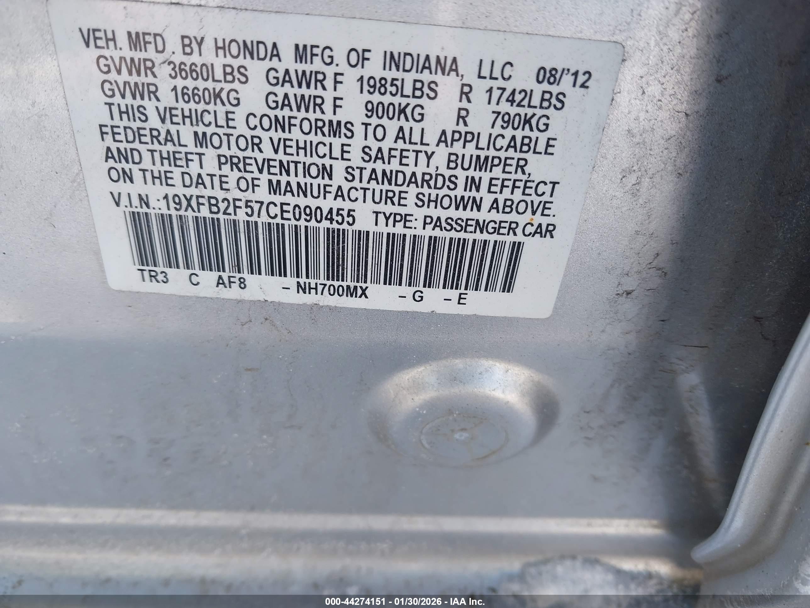 HONDA CIVIC image 9