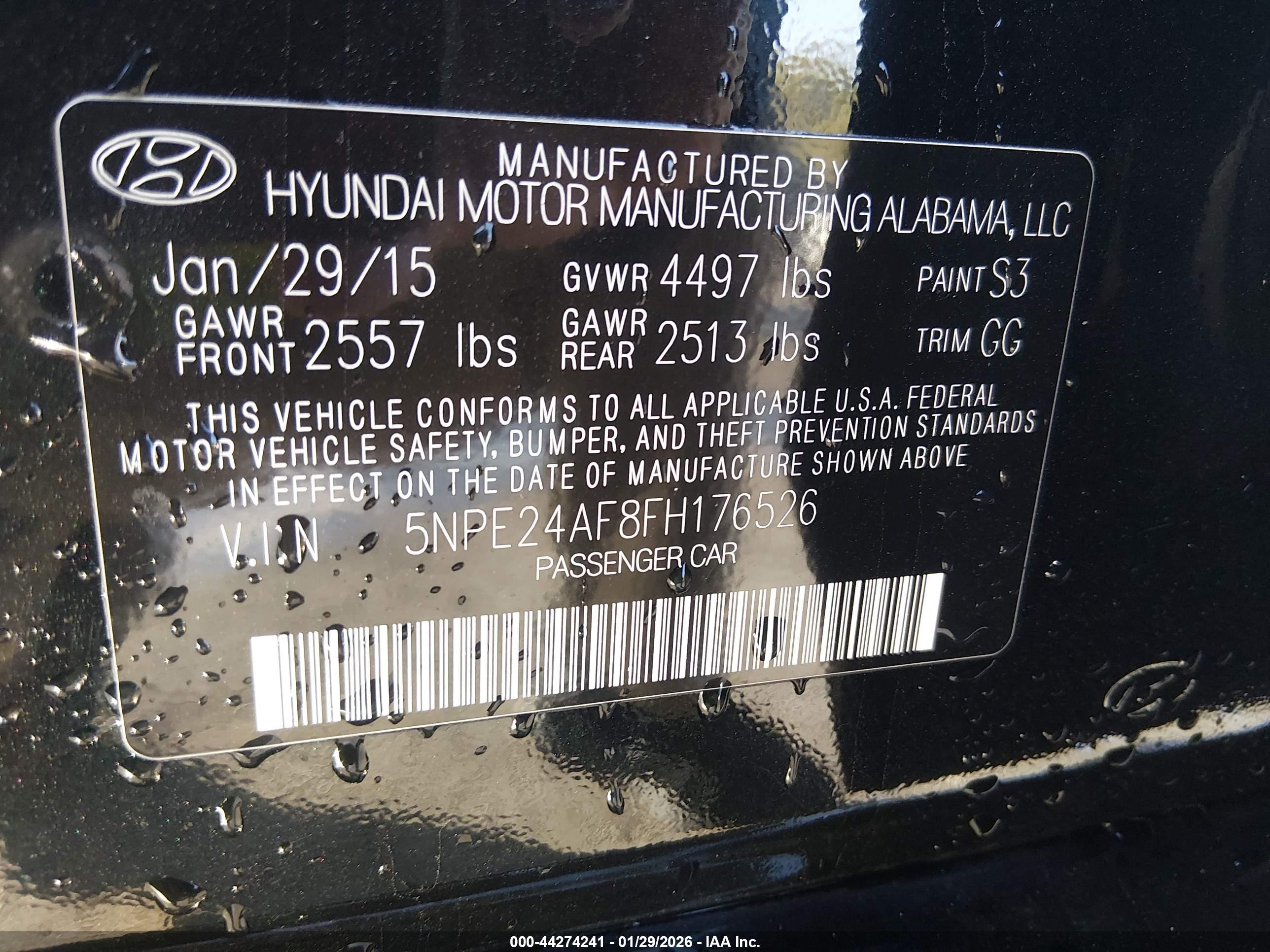 HYUNDAI SONATA image 9