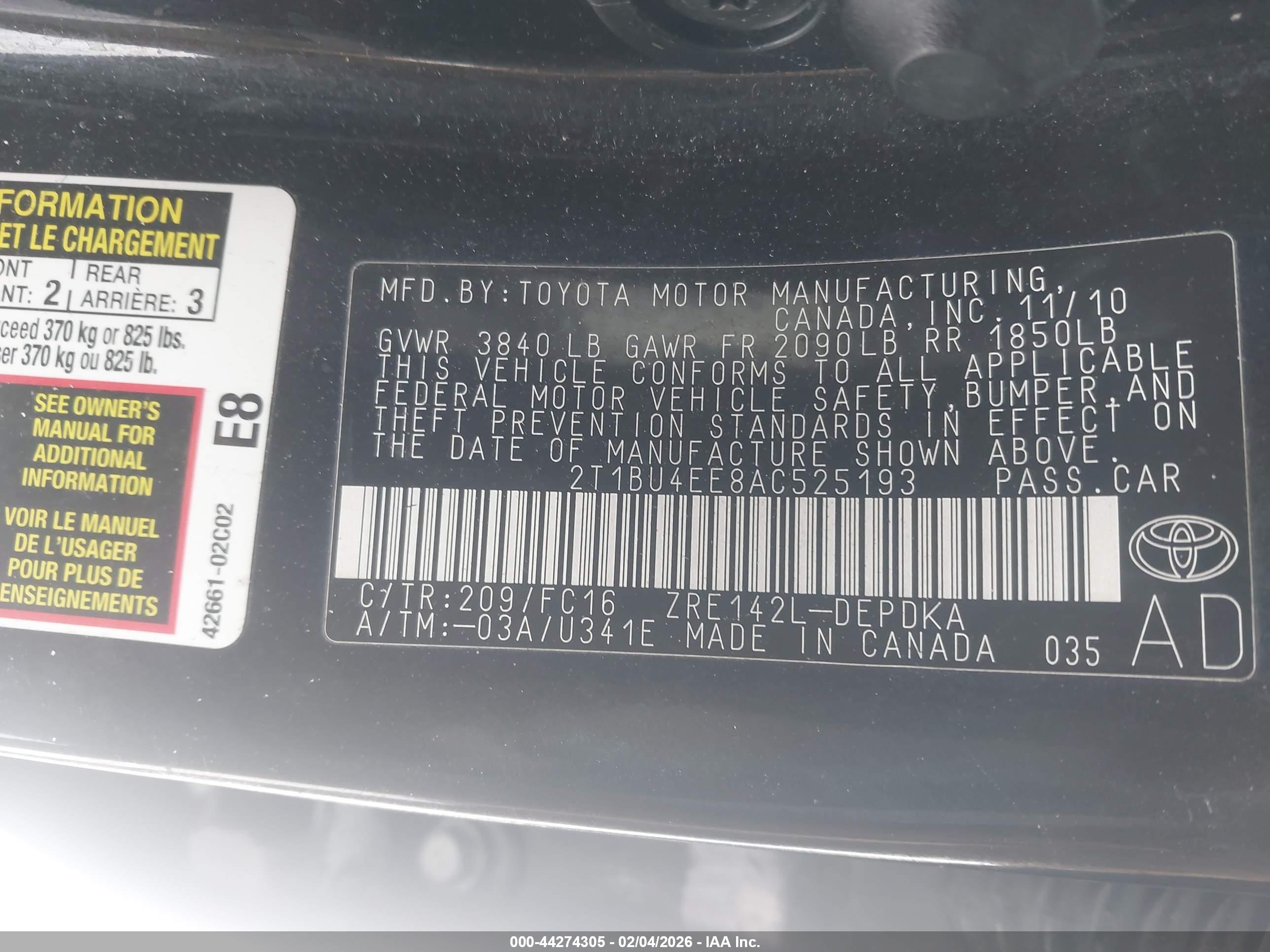 TOYOTA COROLLA image 9