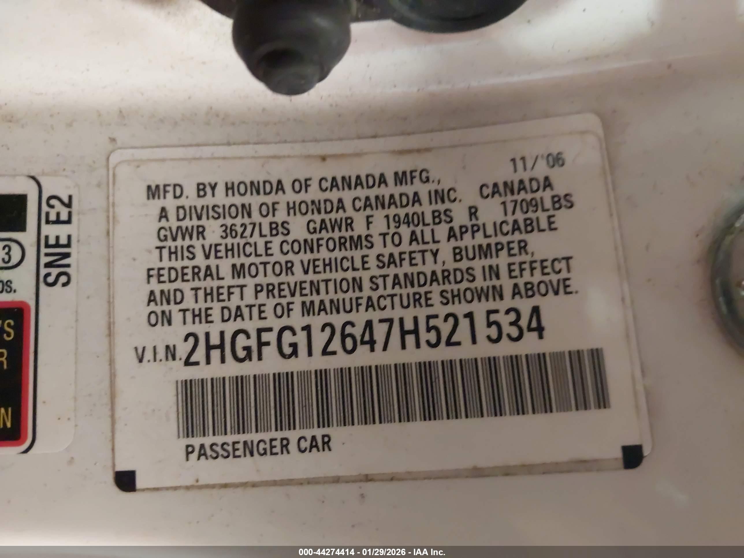 HONDA CIVIC image 9