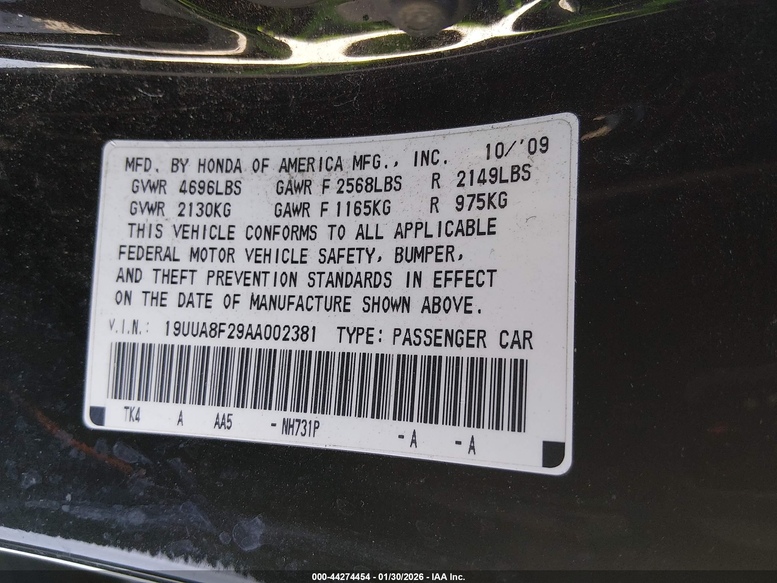 ACURA TL image 9