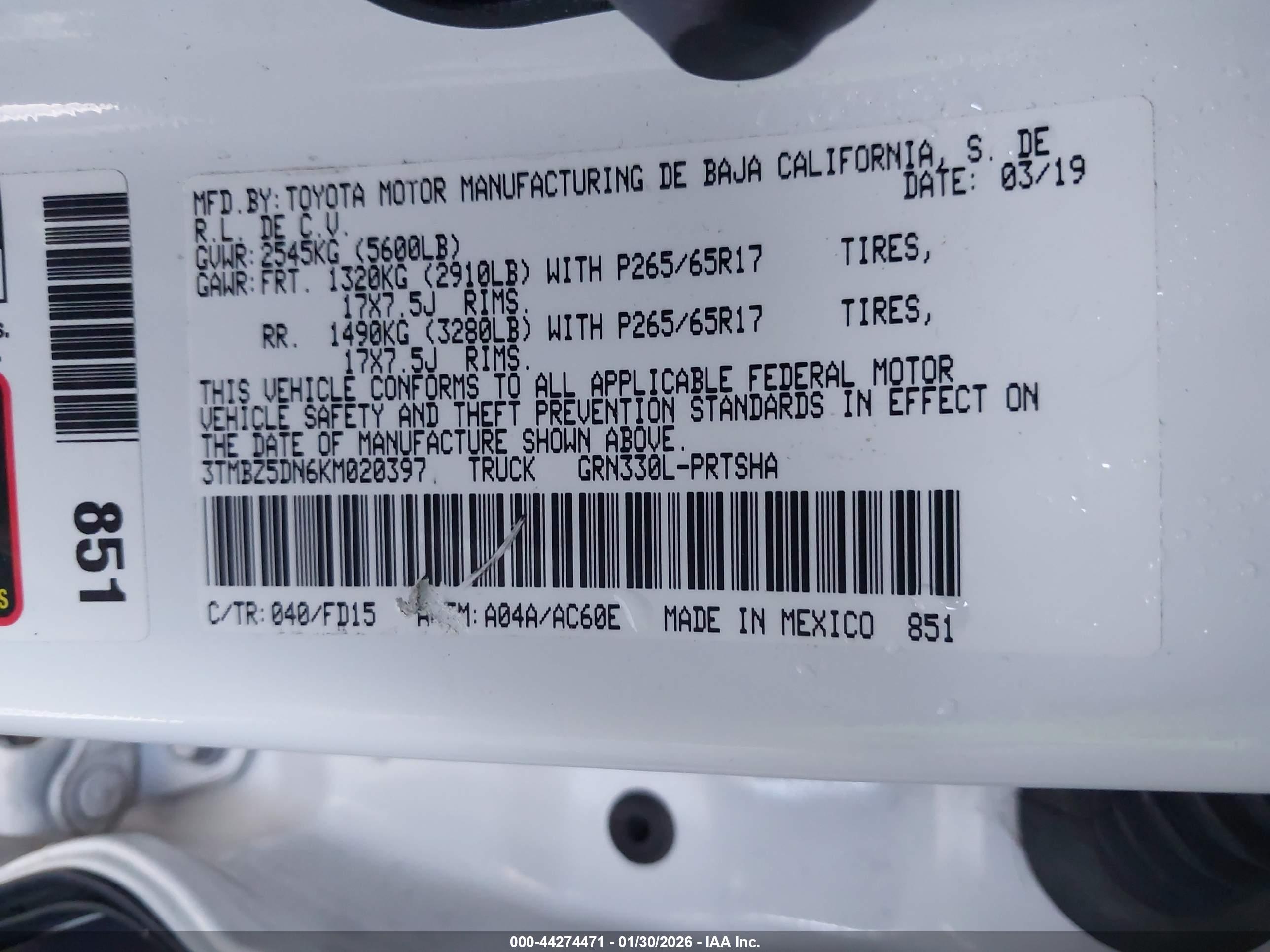 TOYOTA TACOMA image 9