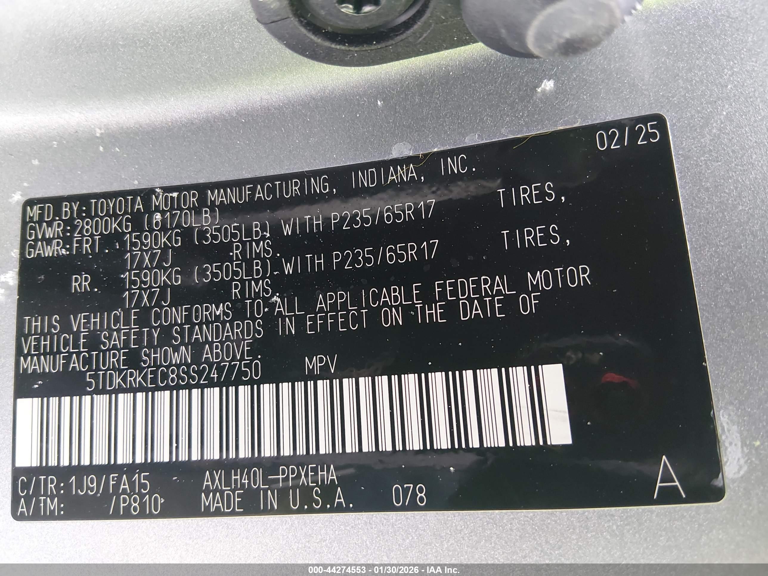 TOYOTA SIENNA image 9
