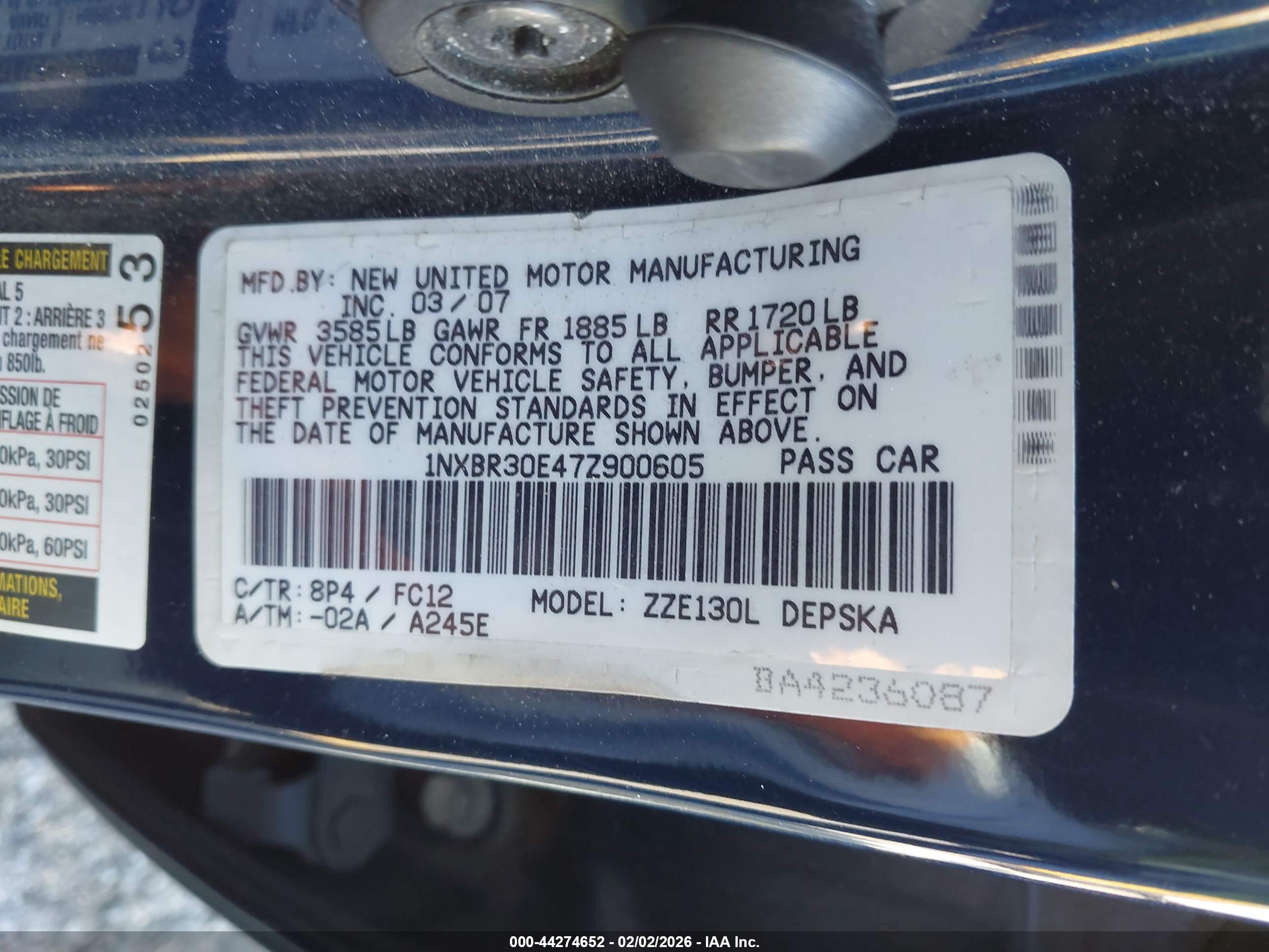 TOYOTA COROLLA image 9