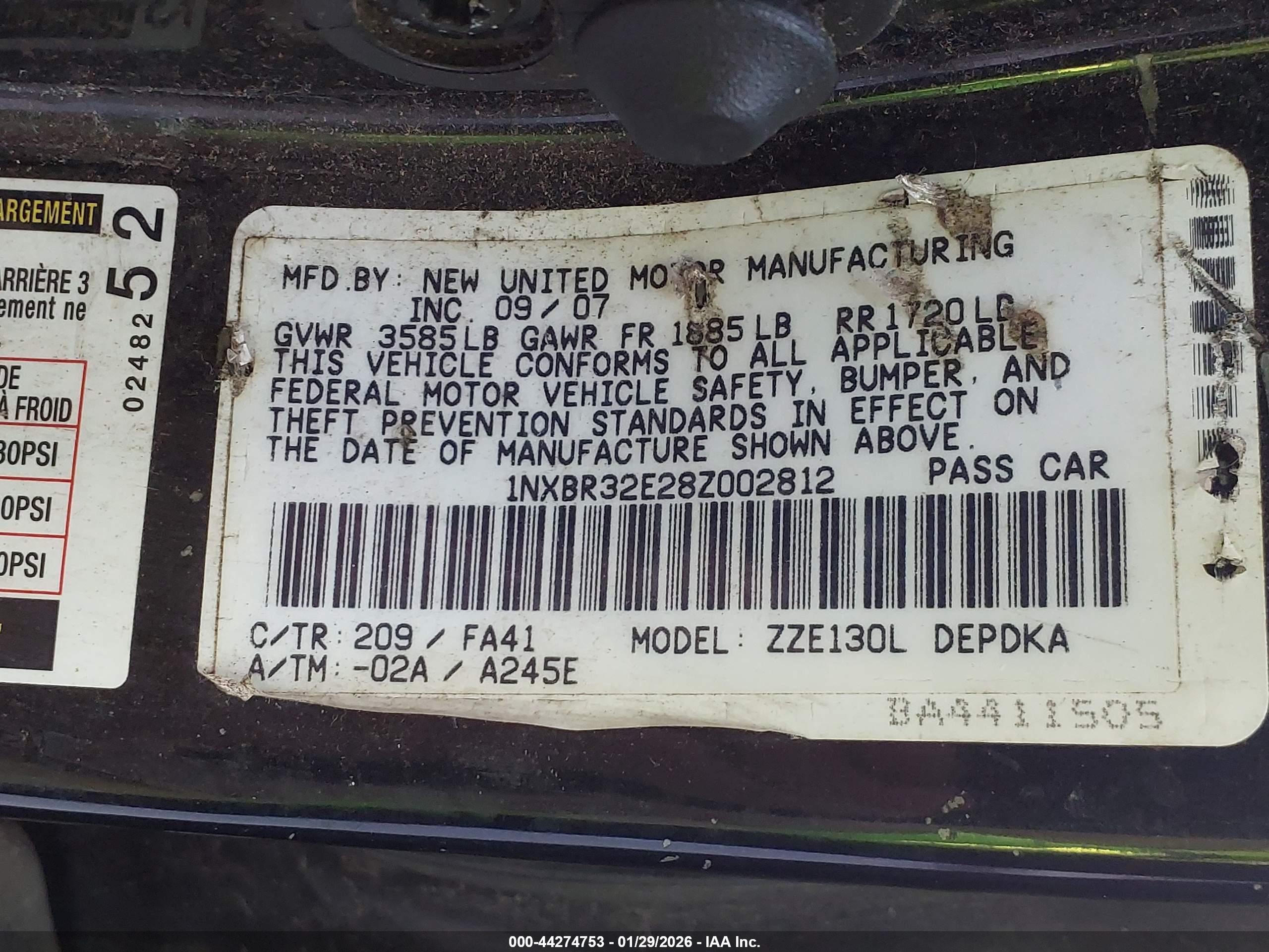 TOYOTA COROLLA image 9
