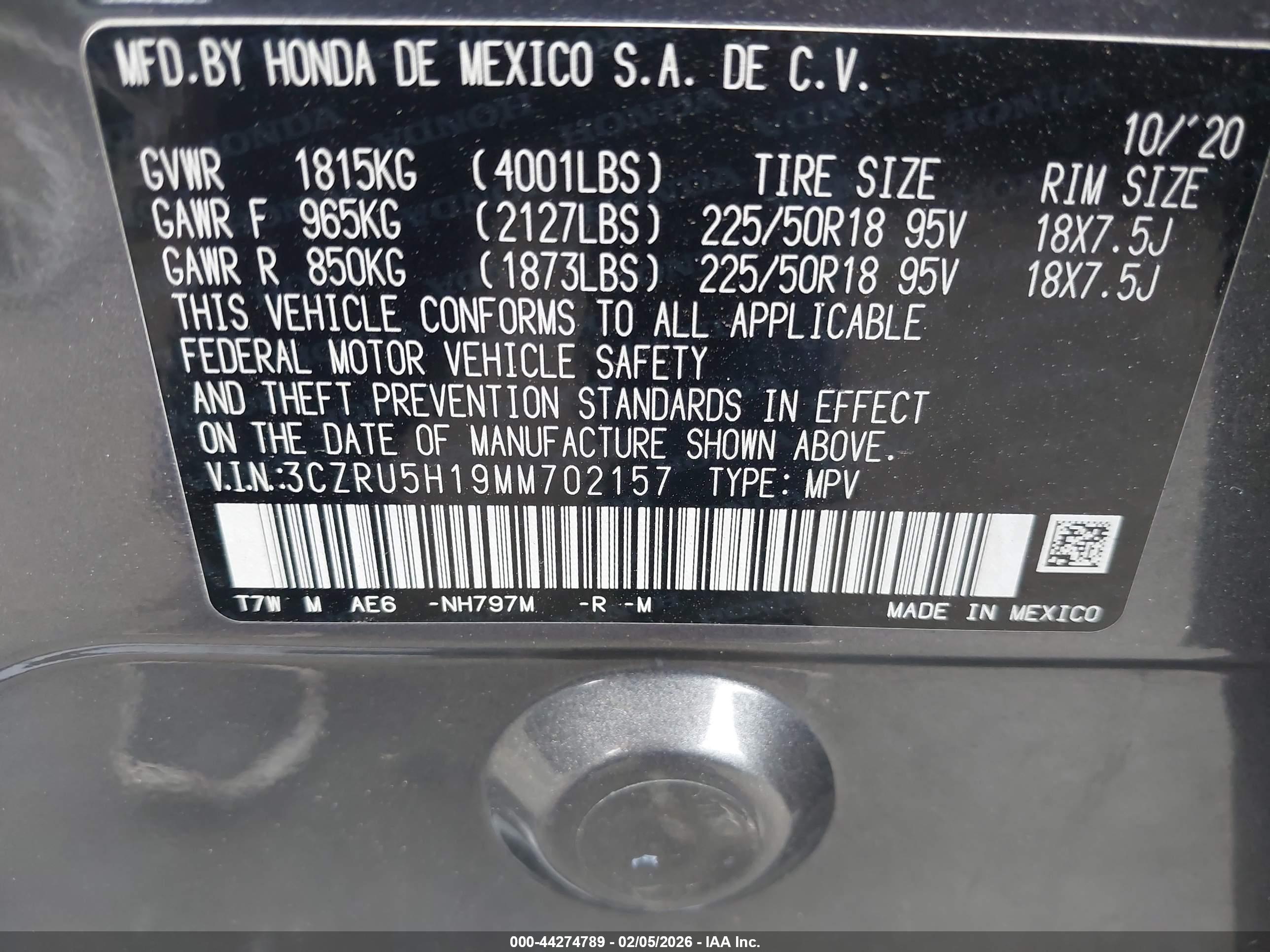 HONDA HR-V image 9