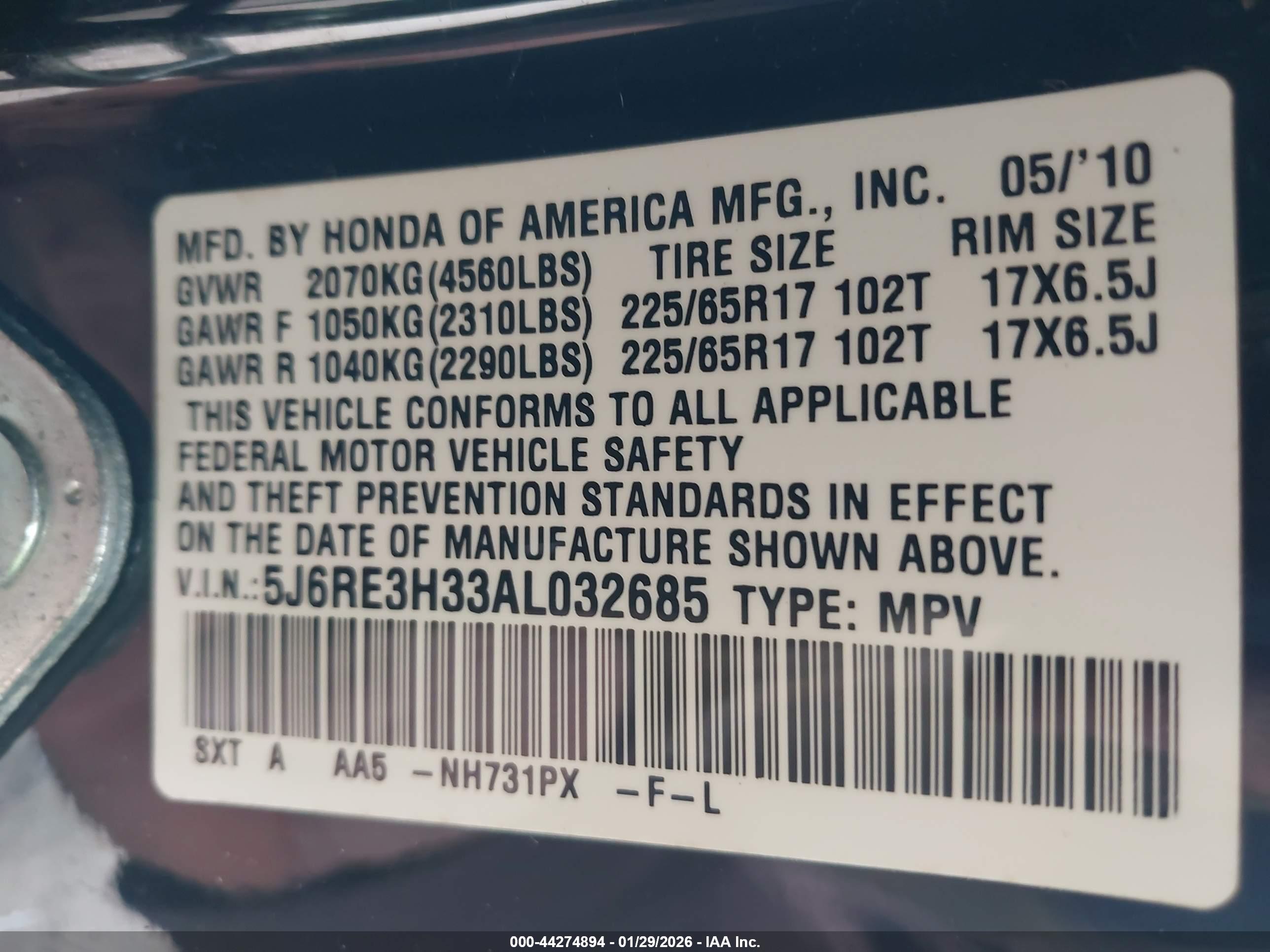 HONDA CR-V image 9
