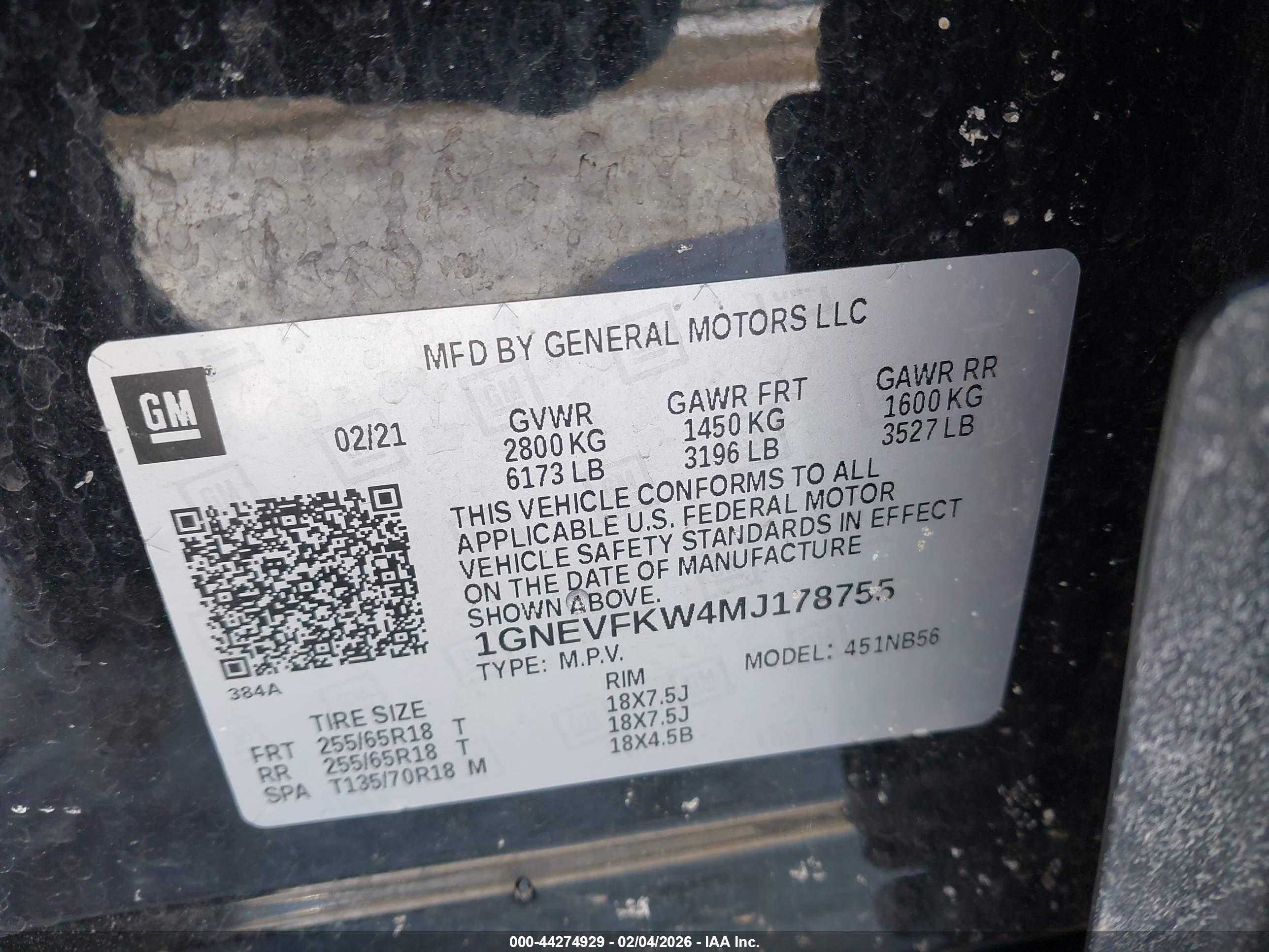 CHEVROLET TRAVERSE image 9