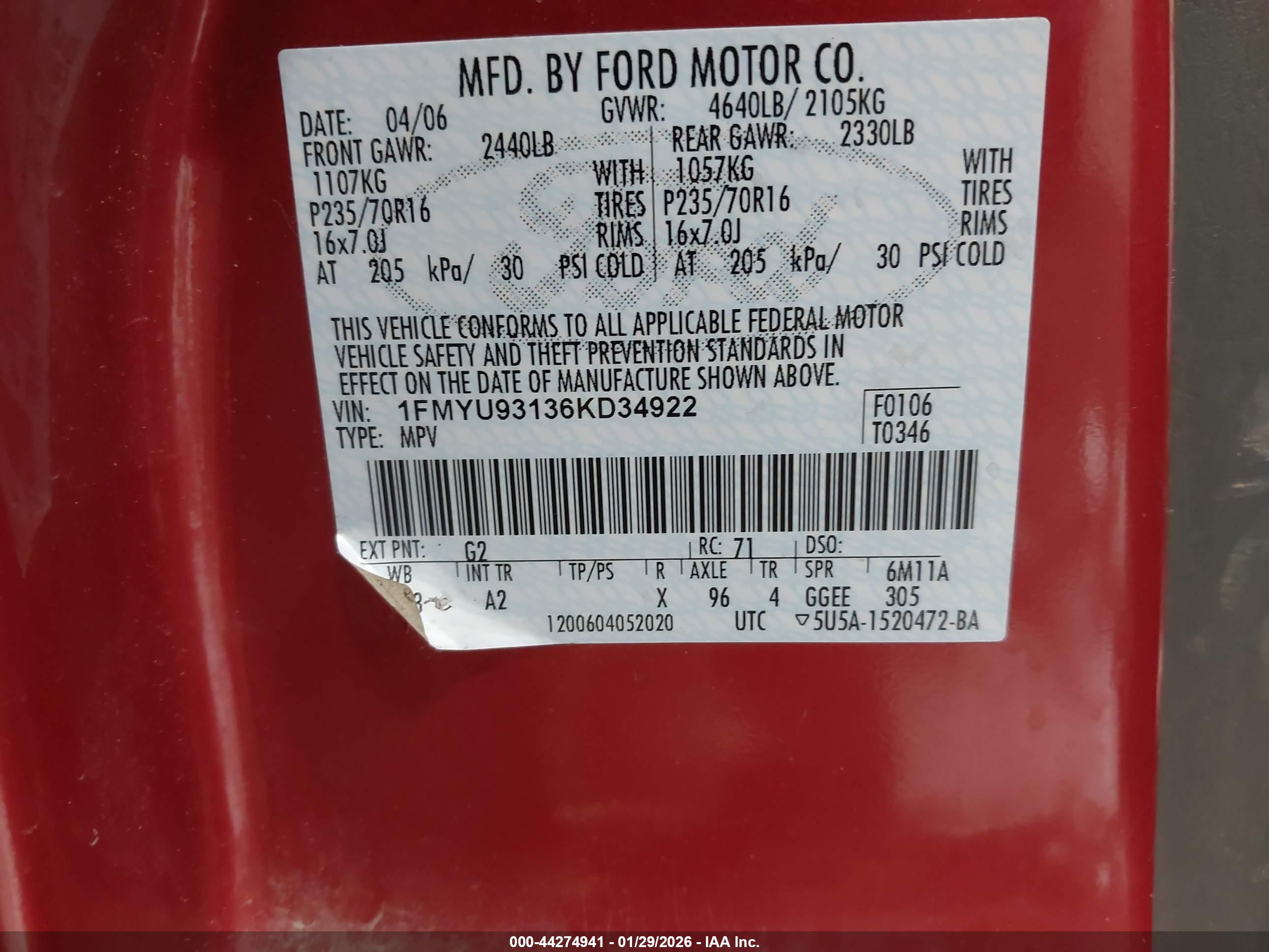 FORD ESCAPE image 9