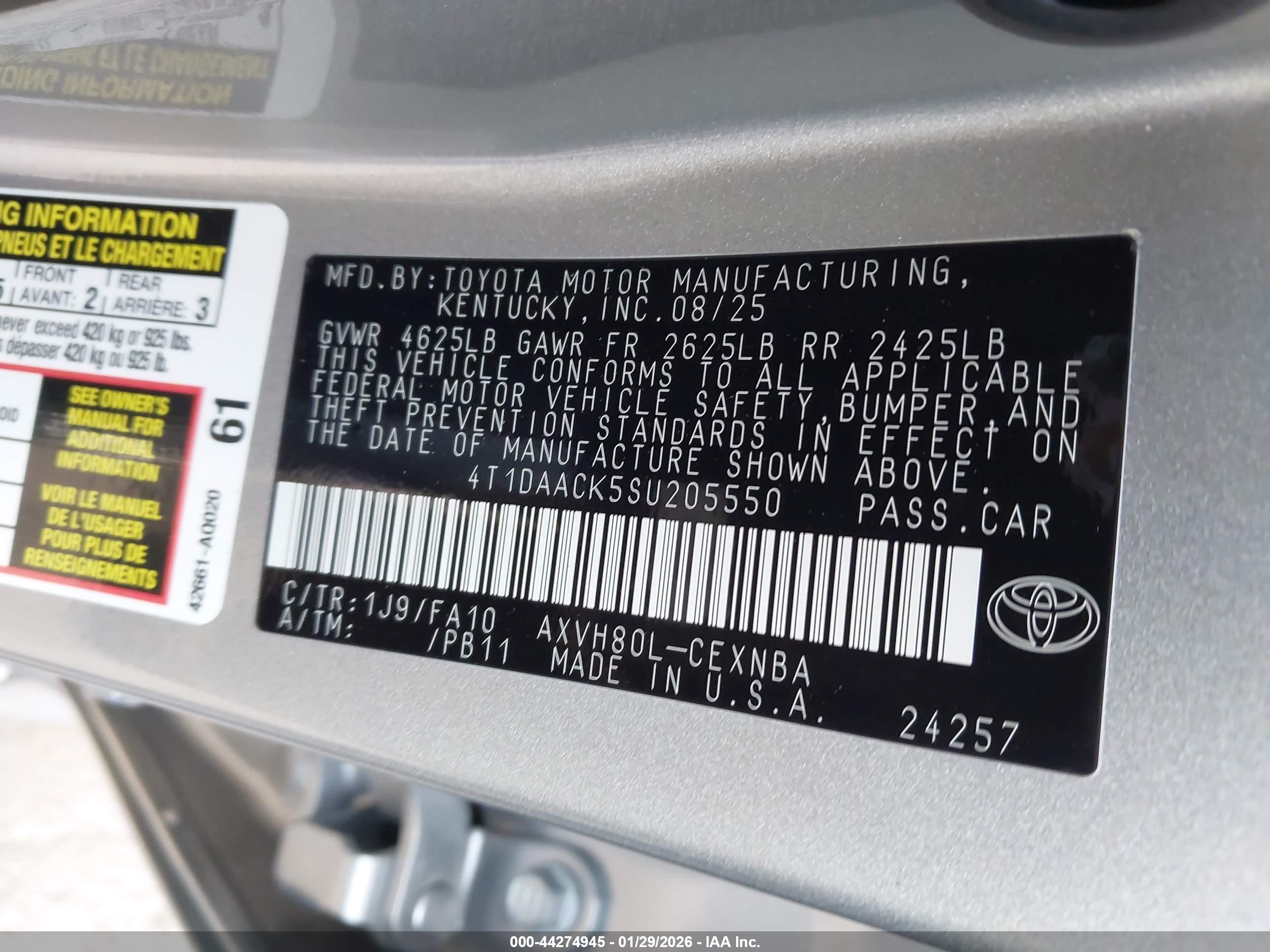 TOYOTA CAMRY image 9
