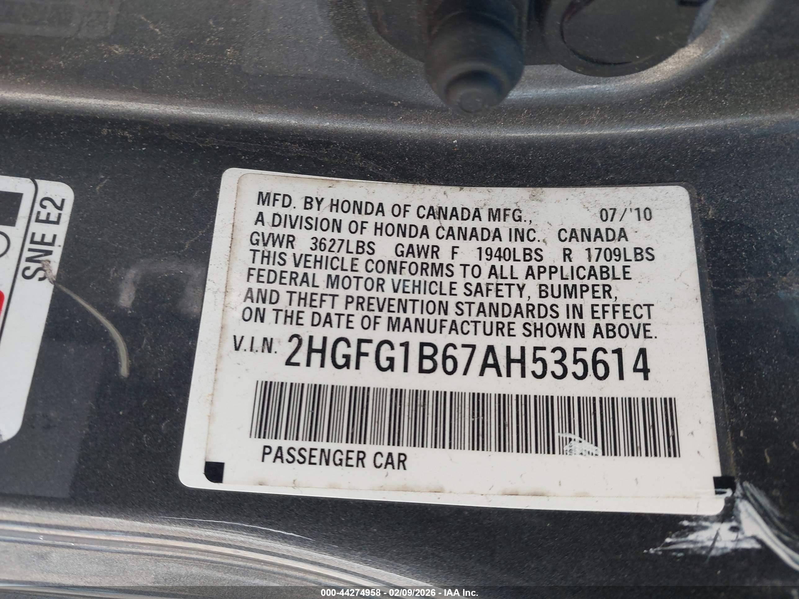HONDA CIVIC image 9