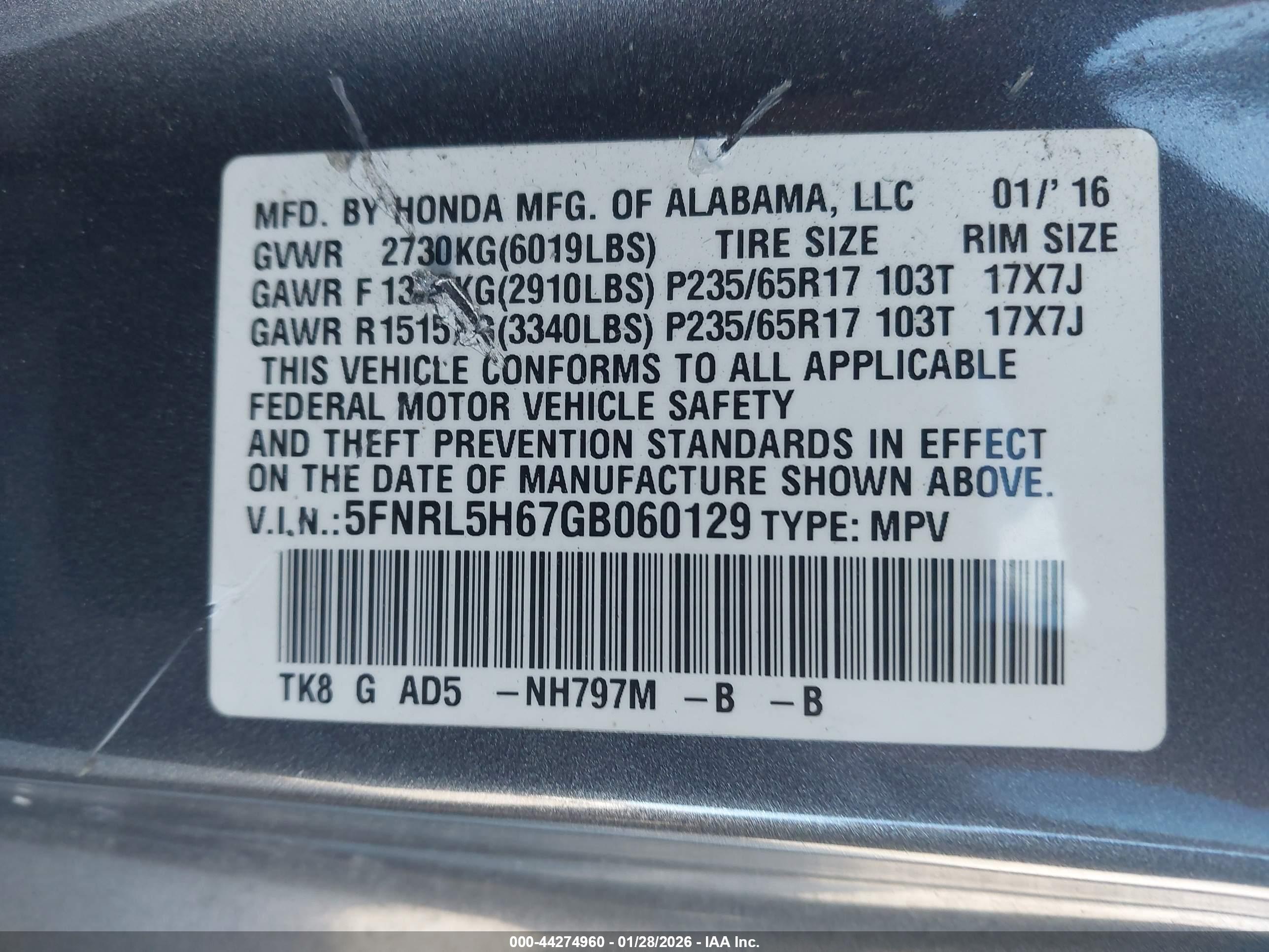 HONDA ODYSSEY image 9