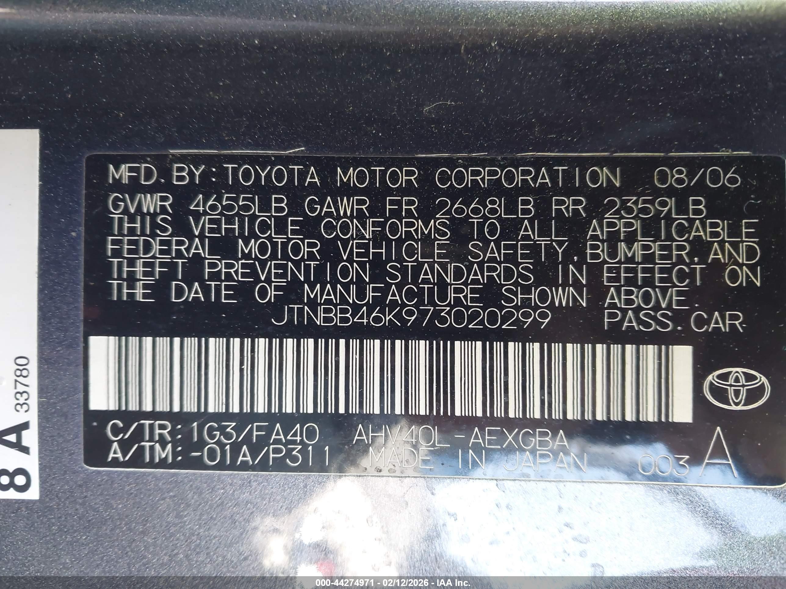 TOYOTA CAMRY image 9