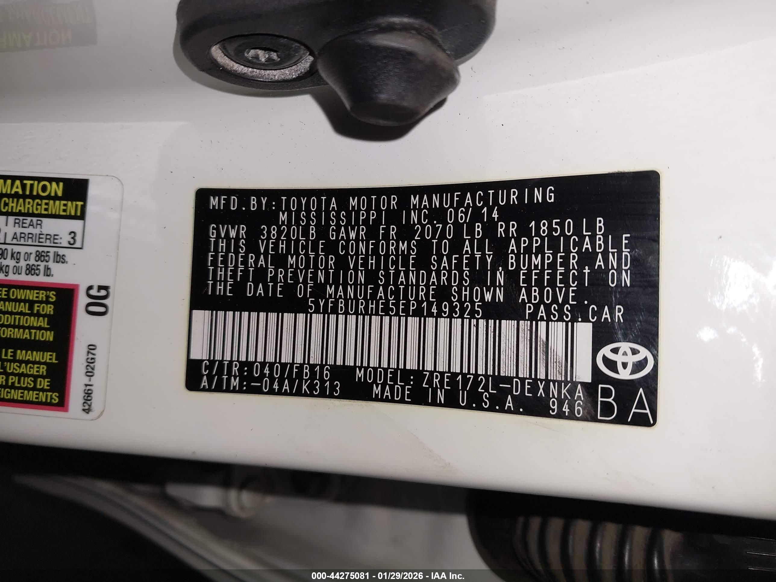 TOYOTA COROLLA image 9