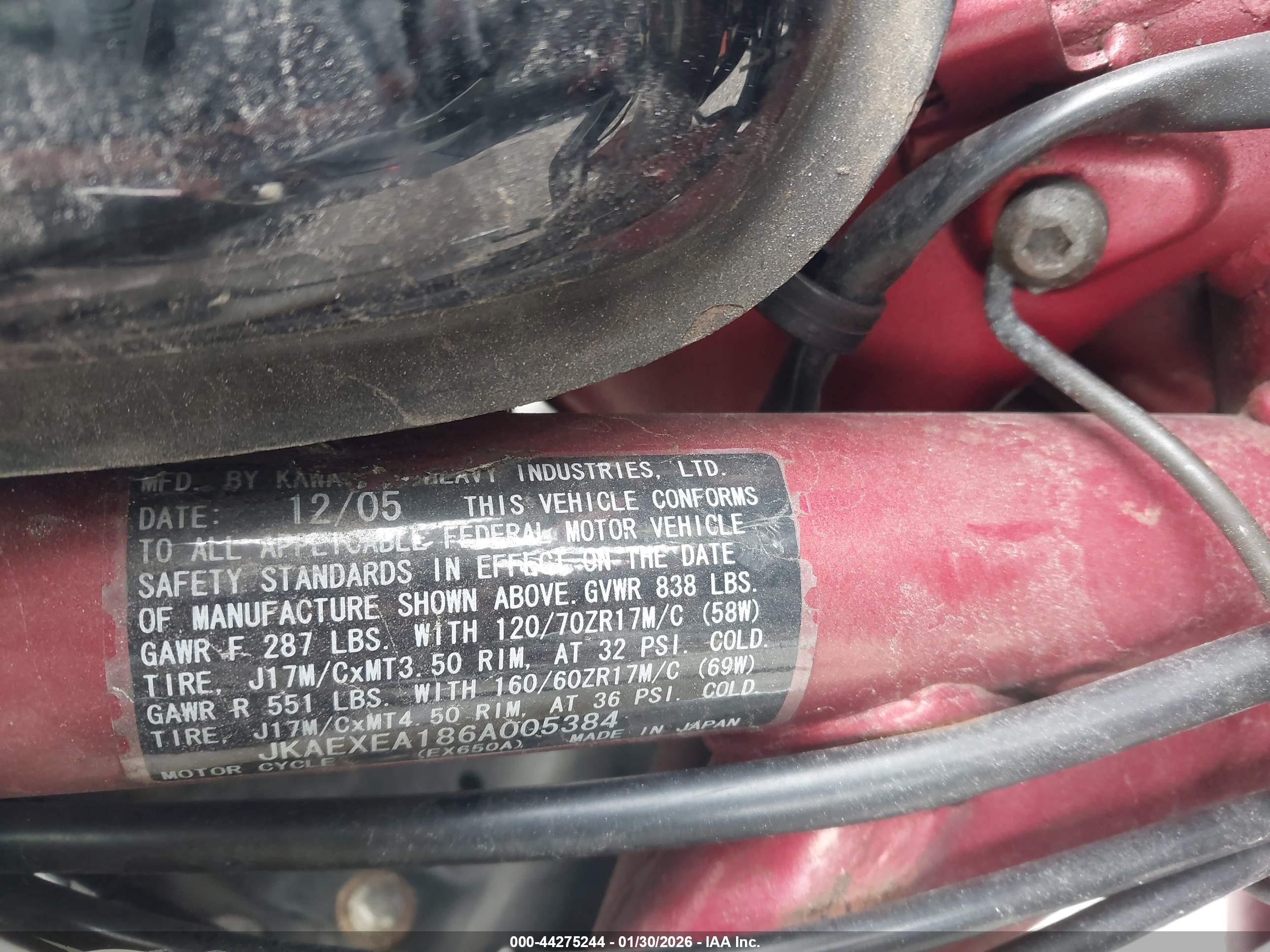 KAWASAKI EX650 image 10
