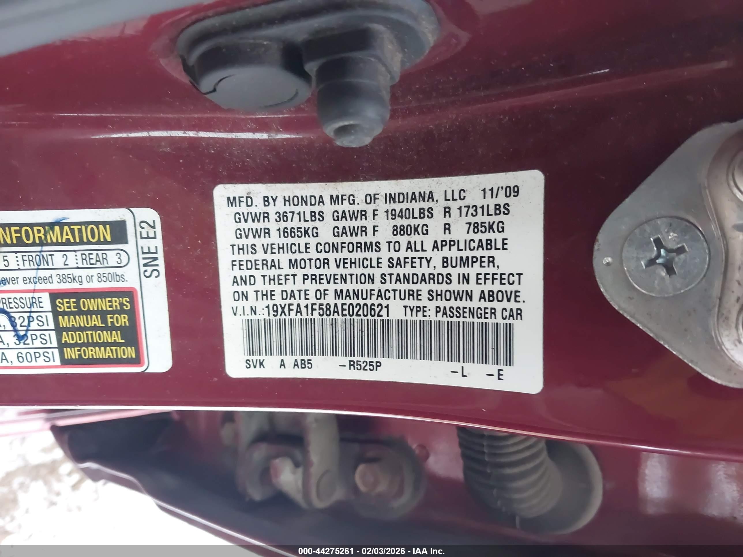 HONDA CIVIC image 9