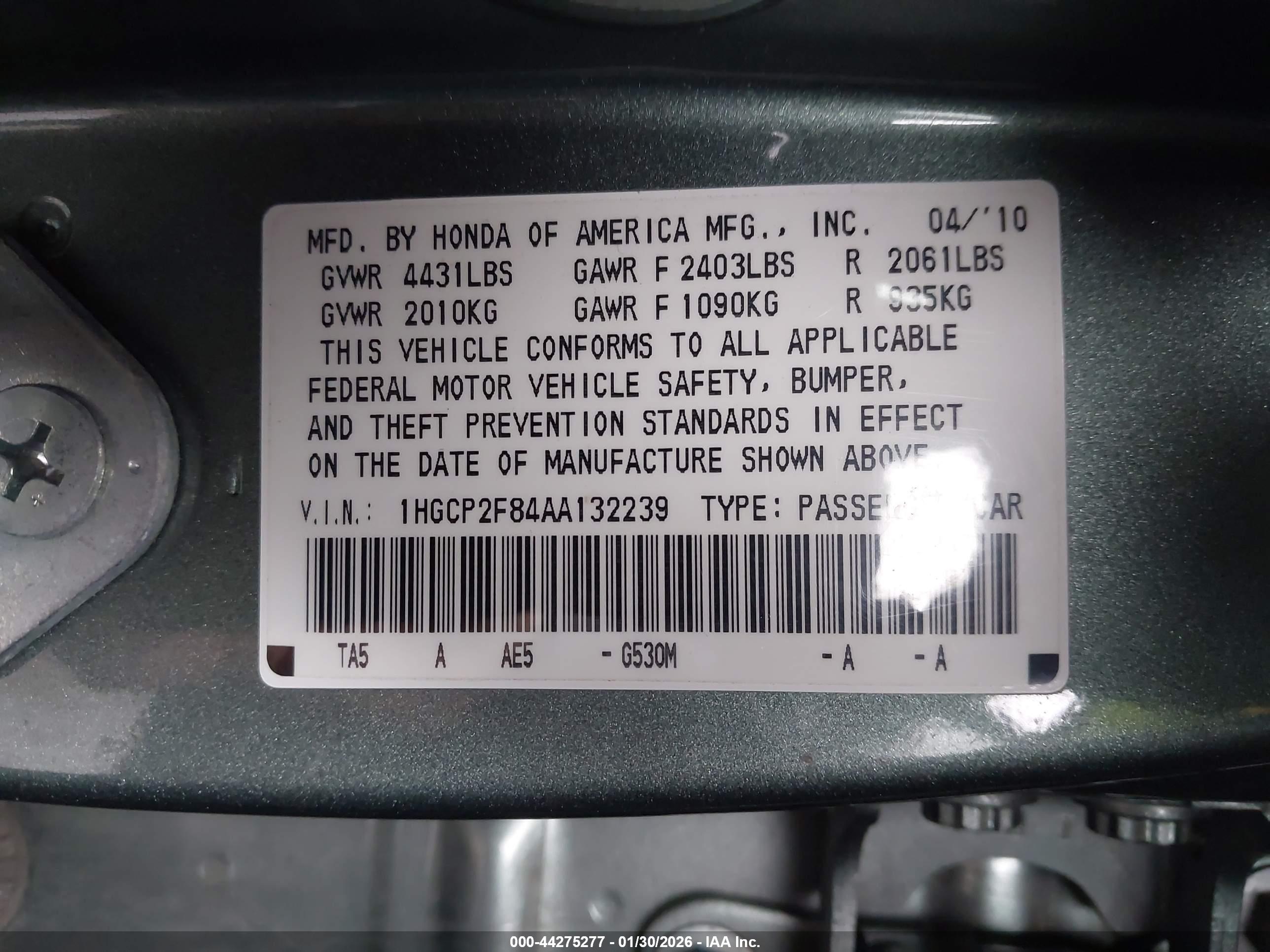 HONDA ACCORD image 9